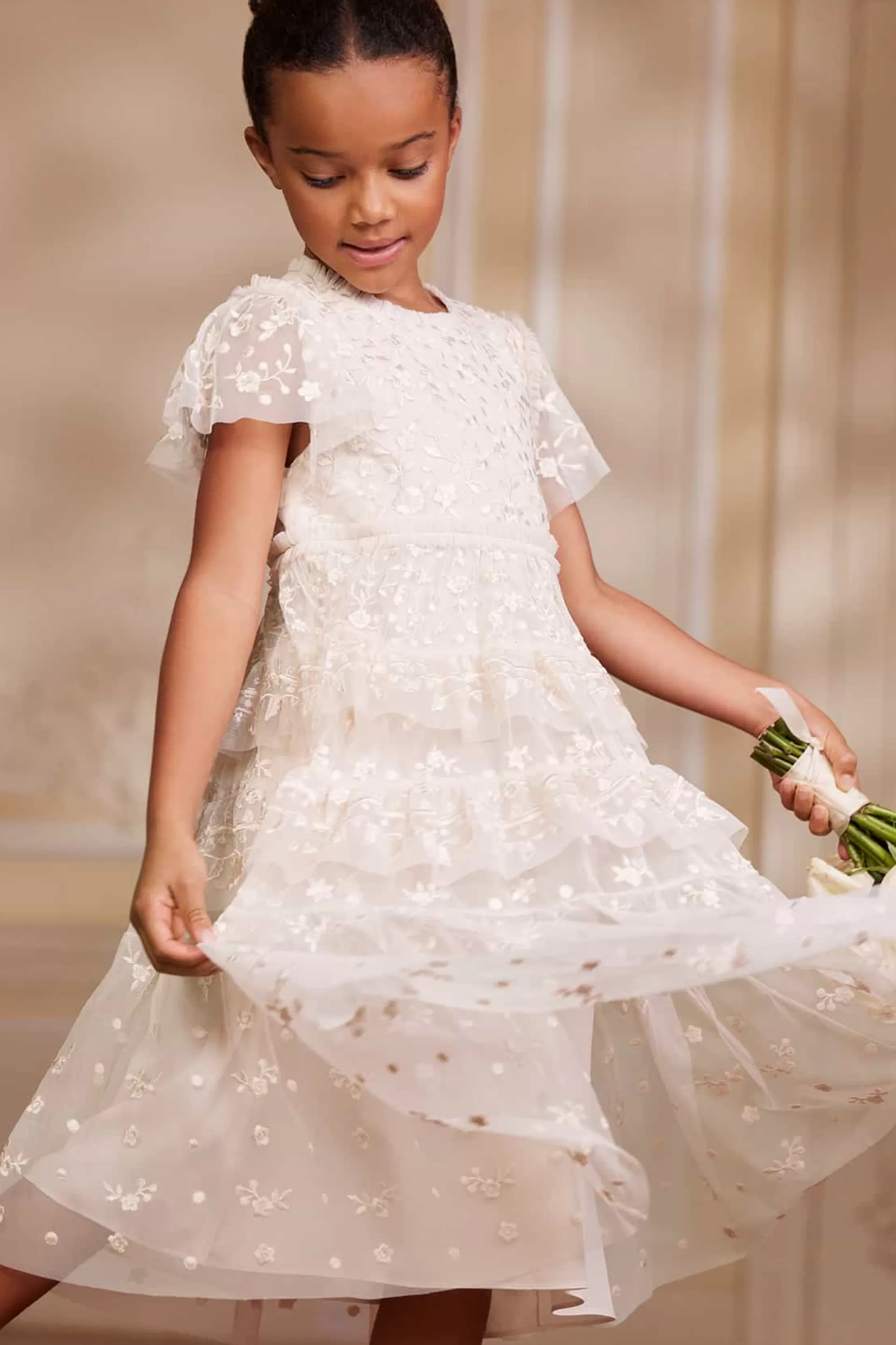 Women/Kids Needle & Thread Flower Girl | Flower Girl-Angelica Lace Kids Dress