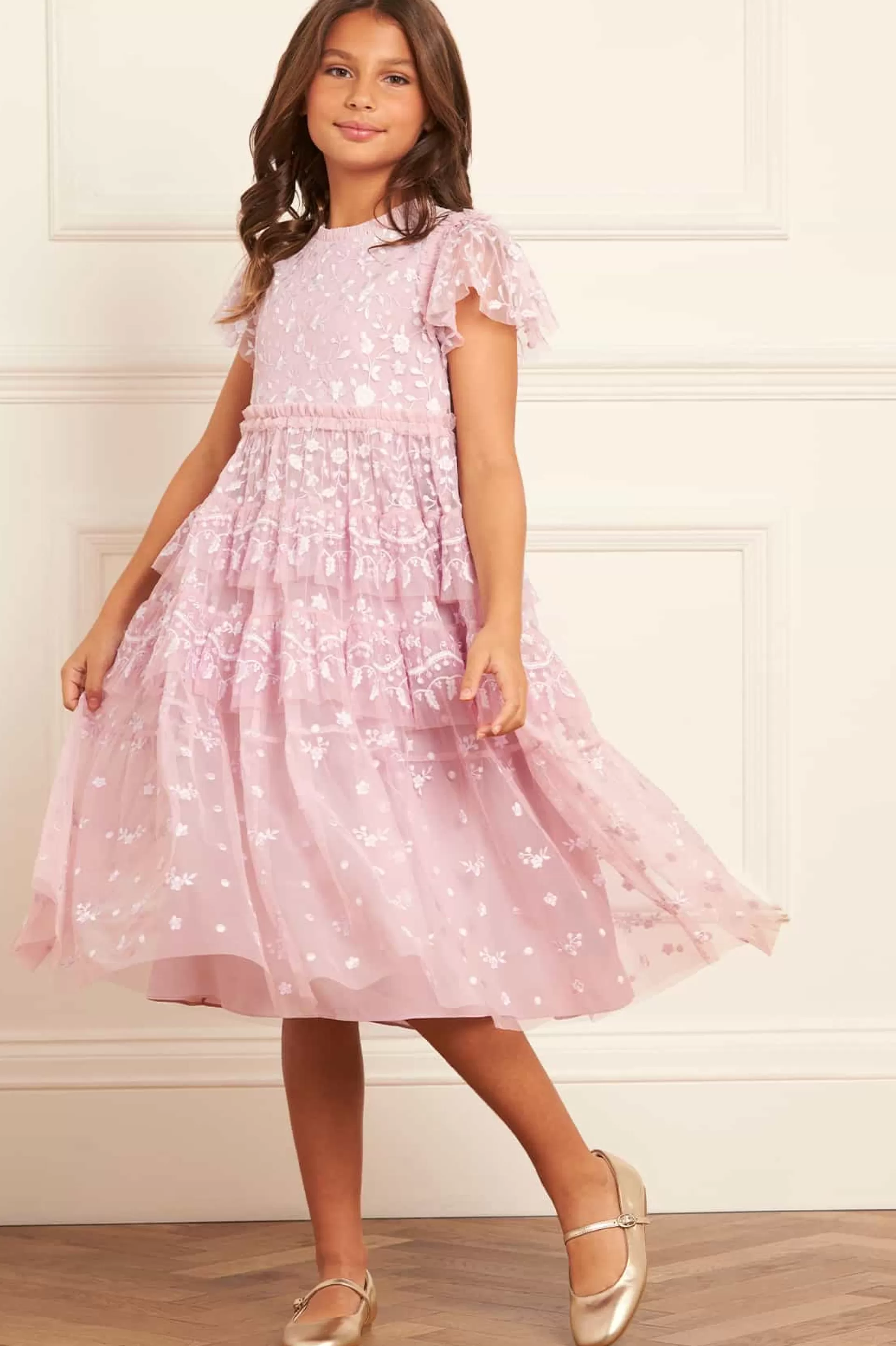 Women/Kids Needle & Thread Flower Girl | Flower Girl-Angelica Lace Kids Dress