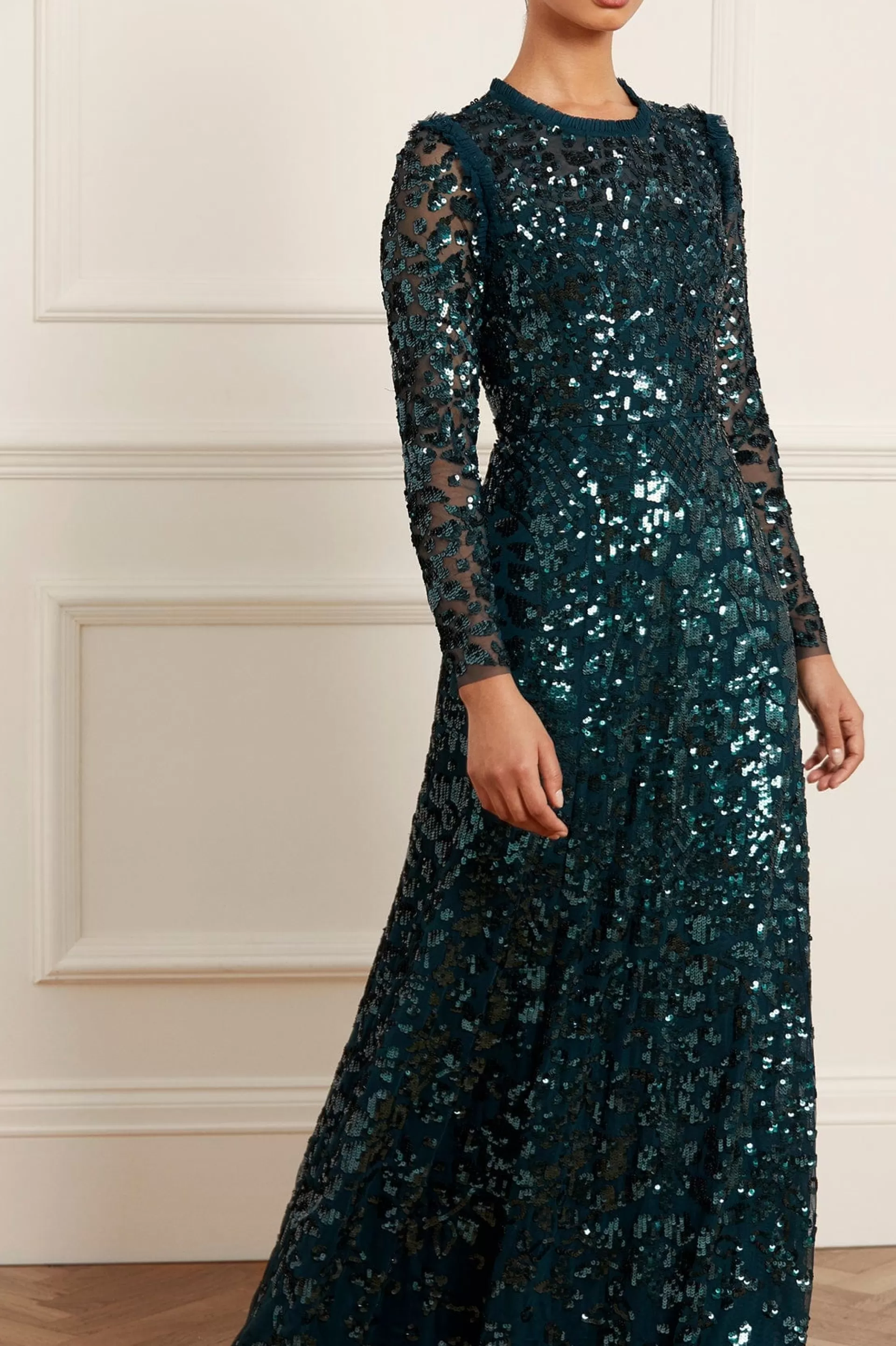 Women Needle & Thread Evening Dresses | Embellished Dresses-Aurelia Long Sleeve Gown