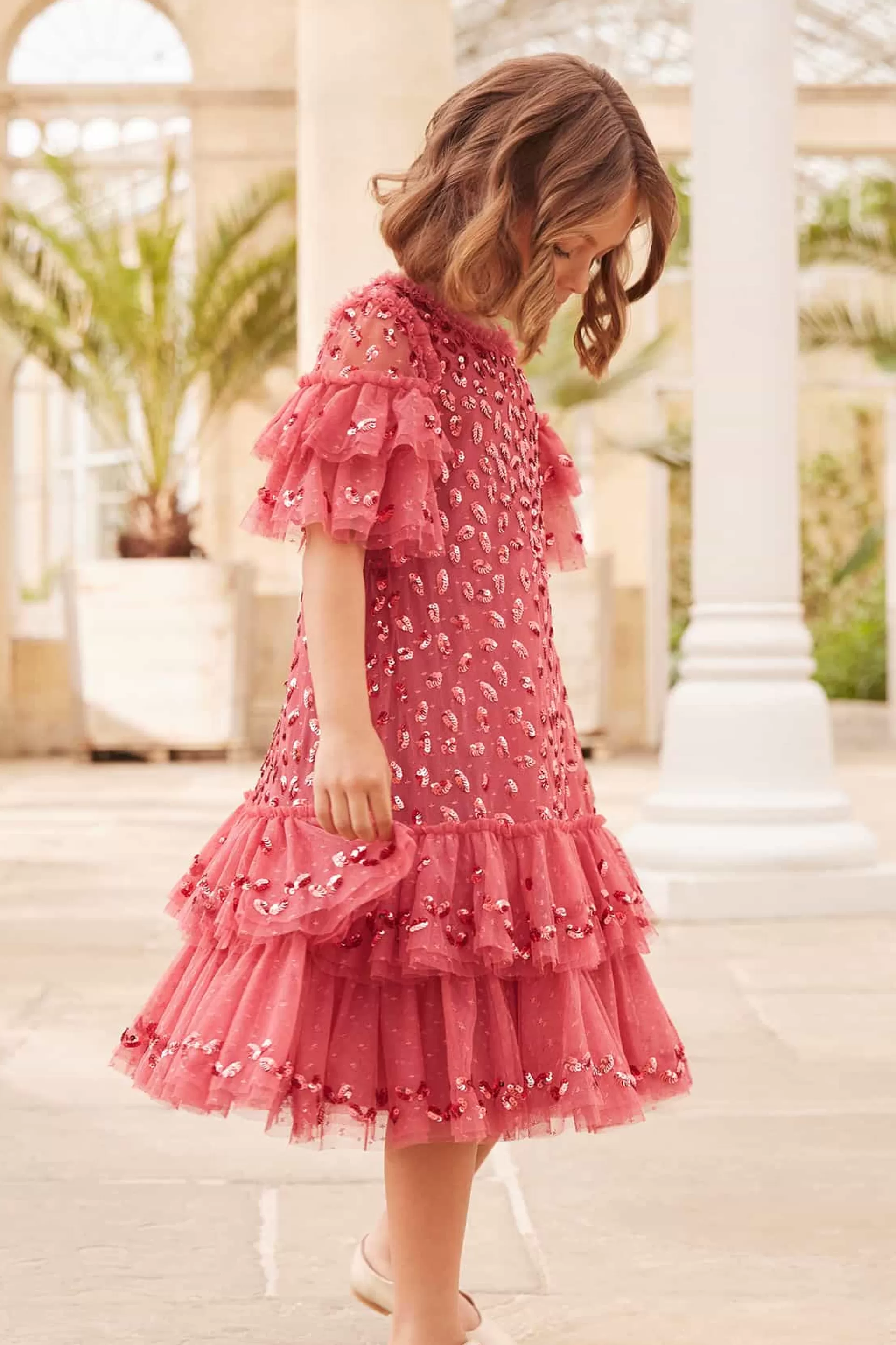 Women/Kids Needle & Thread Mummy & Me | Kids Embellished Dresses-Autumn Leaves Kids Dress