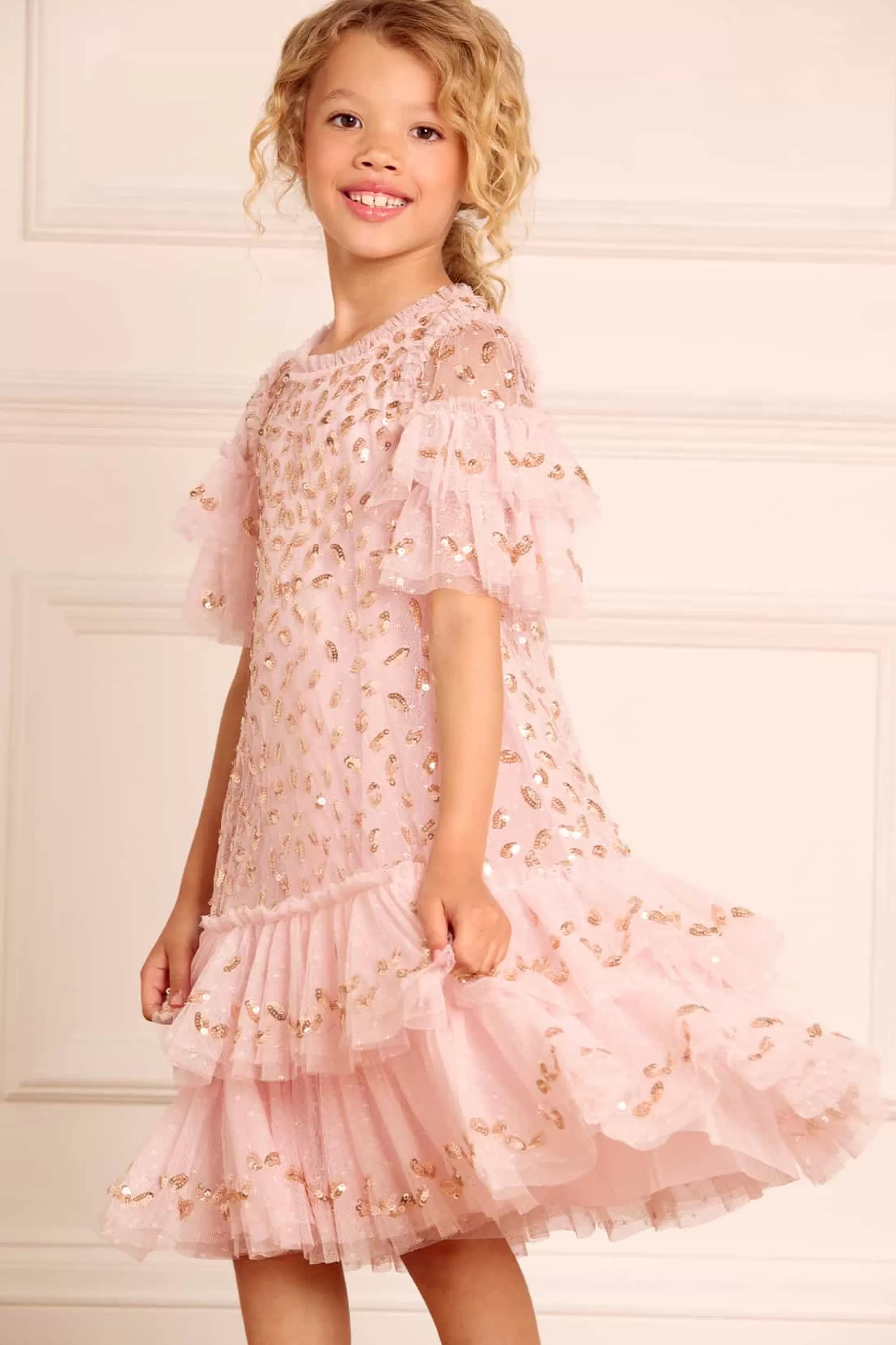 Women/Kids Needle & Thread Mummy & Me | Flower Girl-Autumn Leaves Kids Dress