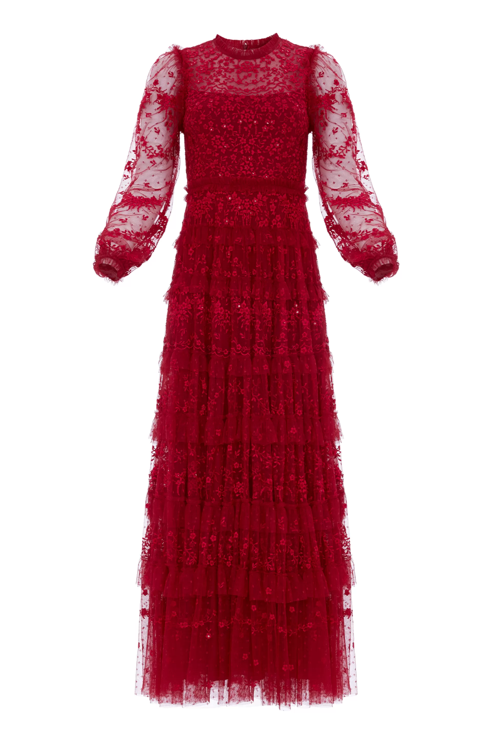 Women Needle & Thread Embroidered Dresses | Exclusives-Blossom Lace Ankle Gown