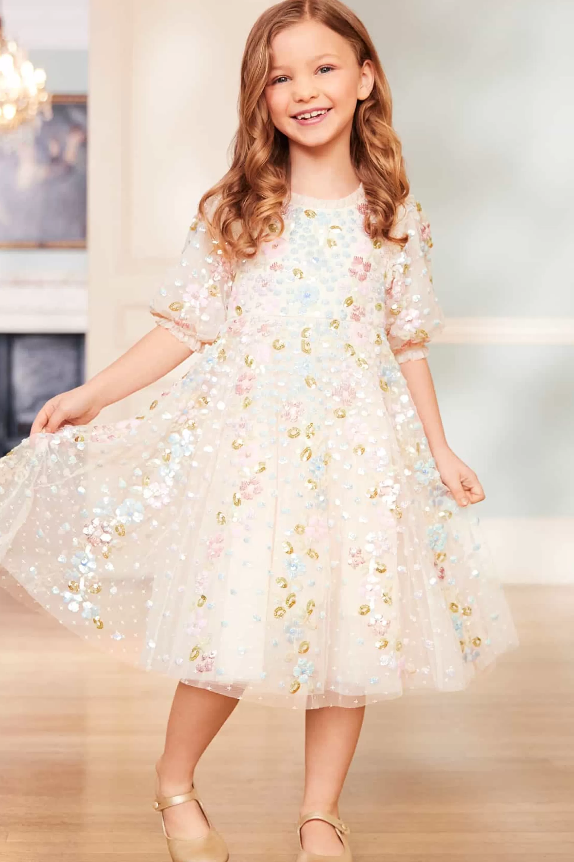 Women/Kids Needle & Thread Mummy & Me | Flower Girl-Confetti Gloss Kids Dress