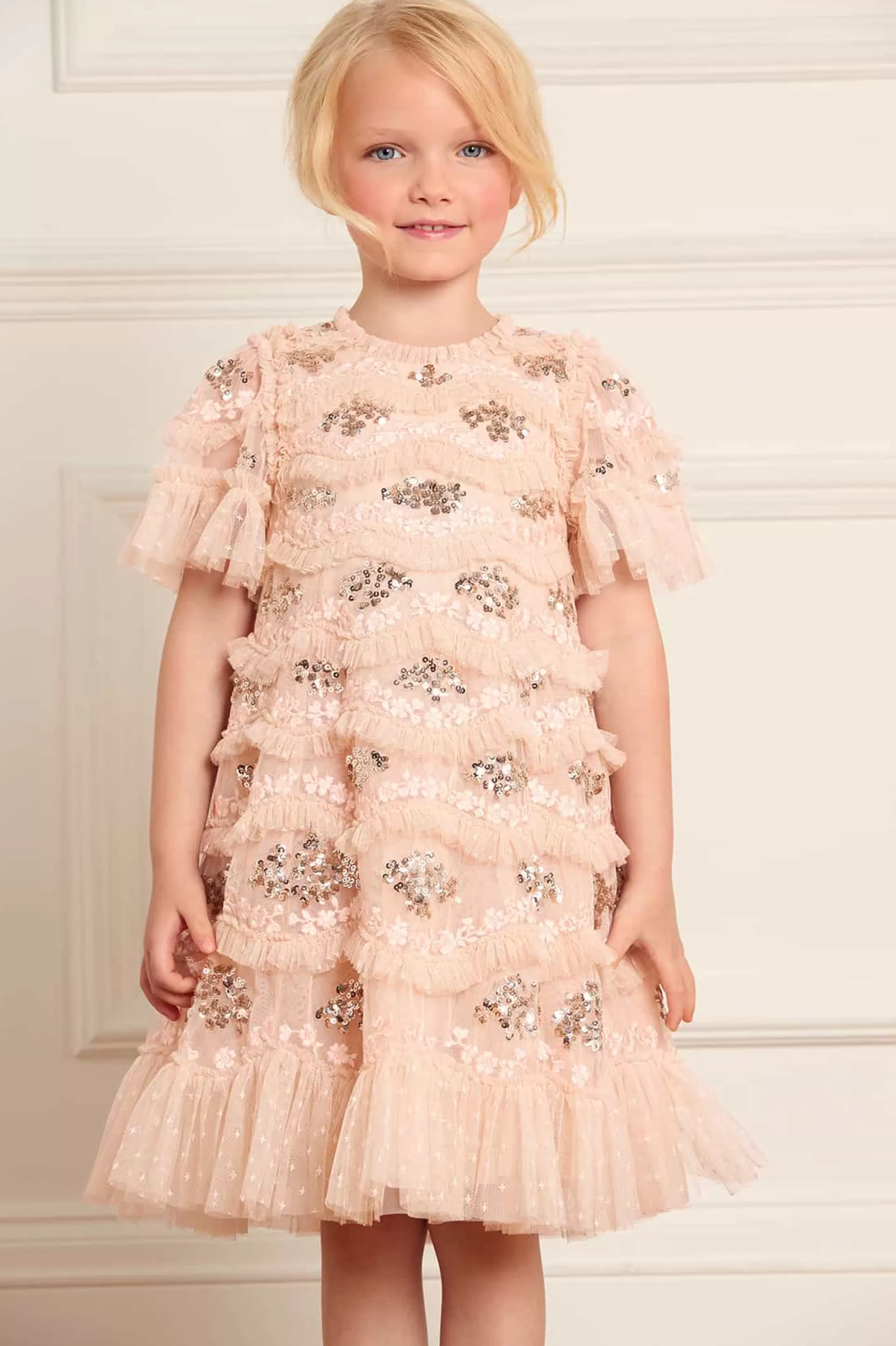 Women/Kids Needle & Thread Mummy & Me | Flower Girl-Daisy Wave Kids Dress