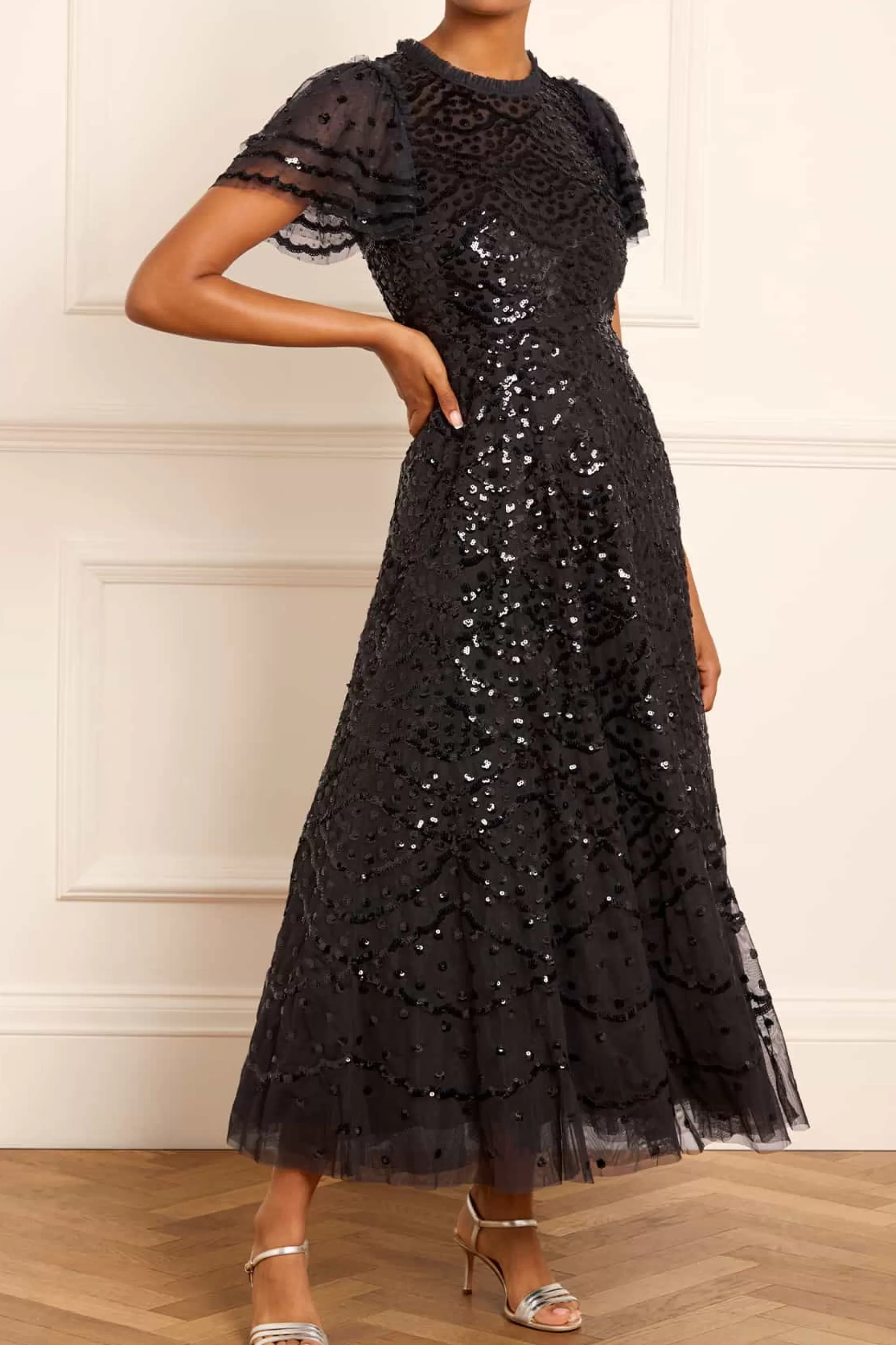 Women Needle & Thread Plus Size | Evening Dresses-Deco Dot Ankle Gown