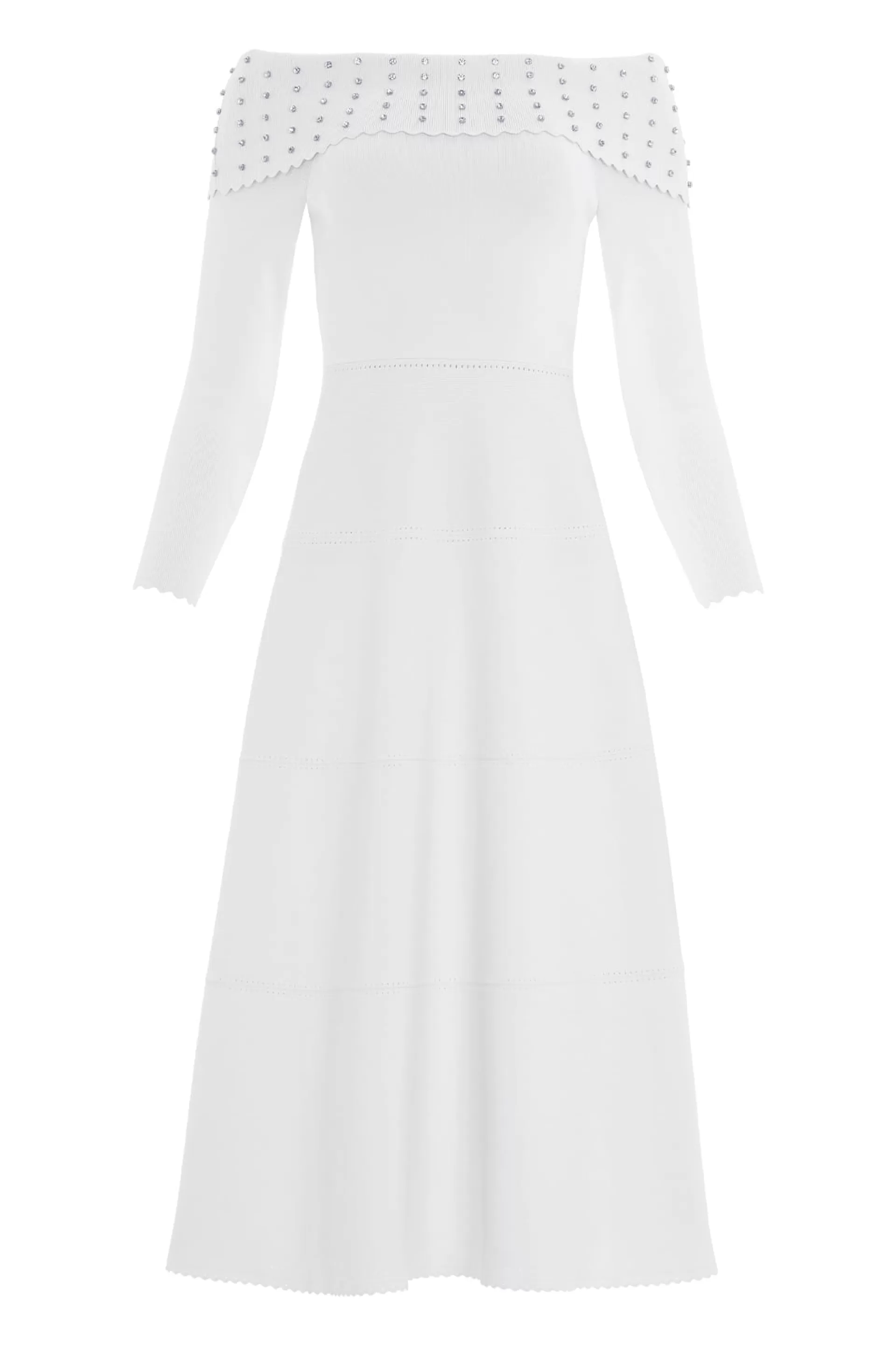 Women Needle & Thread Wedding Wardrobe | Day Dresses-Embellished Bardot Knit Gown