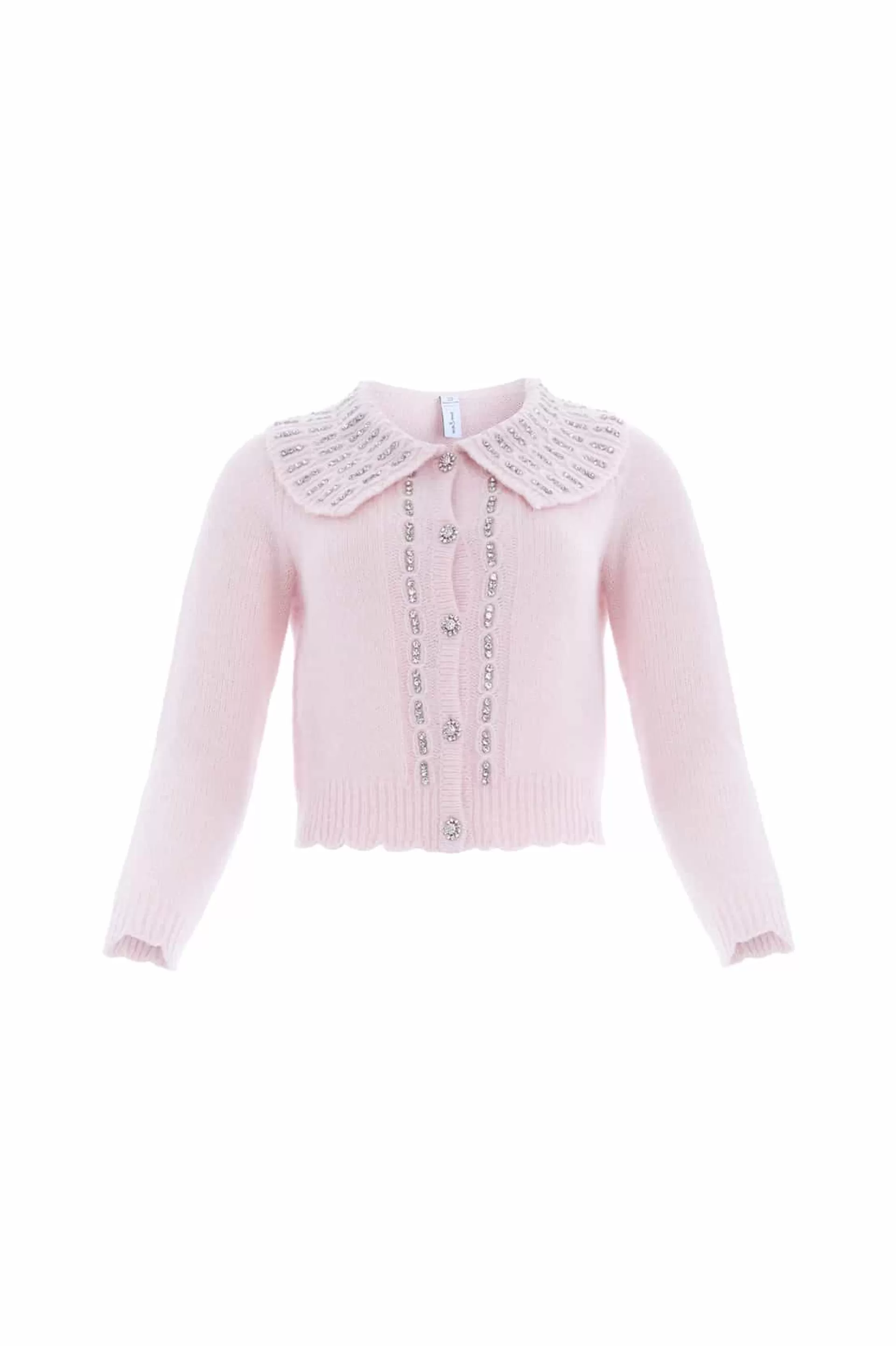 Women Needle & Thread Knitwear-Embellished Collar Short Cardigan