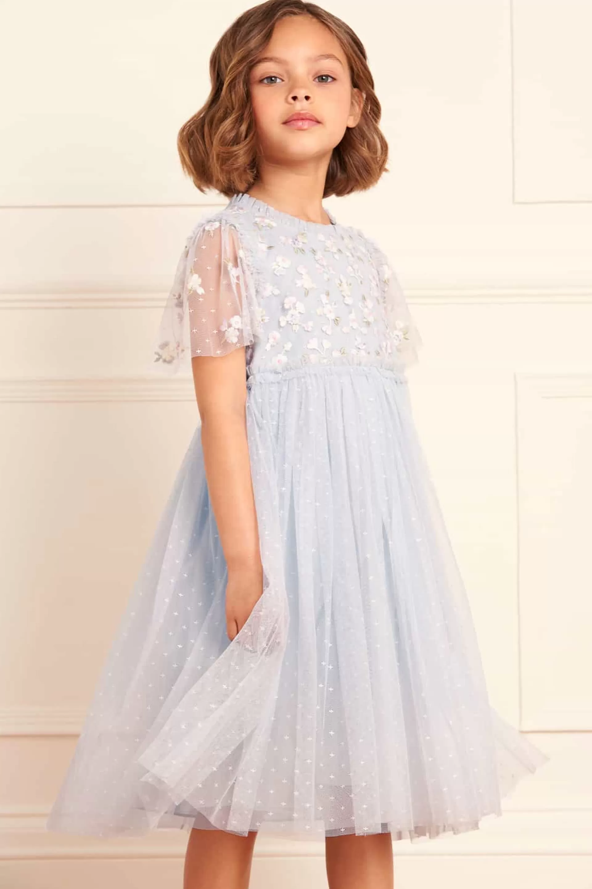 Women/Kids Needle & Thread Kids Embroidered Dresses | Kids Responsibly Sourced-Evening Primrose Bodice Kids Dress