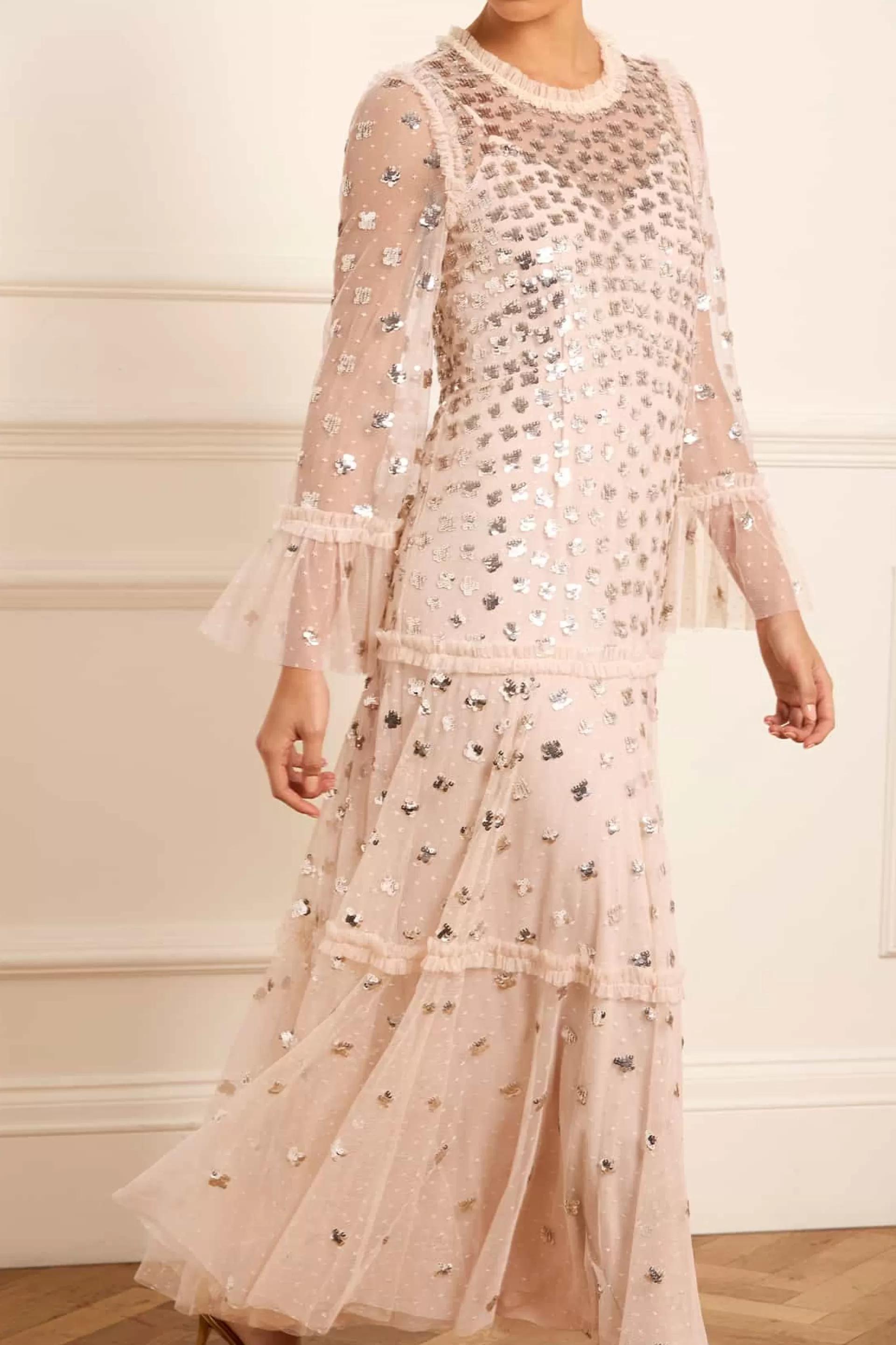 Women Needle & Thread Mummy & Me | Evening Dresses-Glisten Tiered Ankle Gown