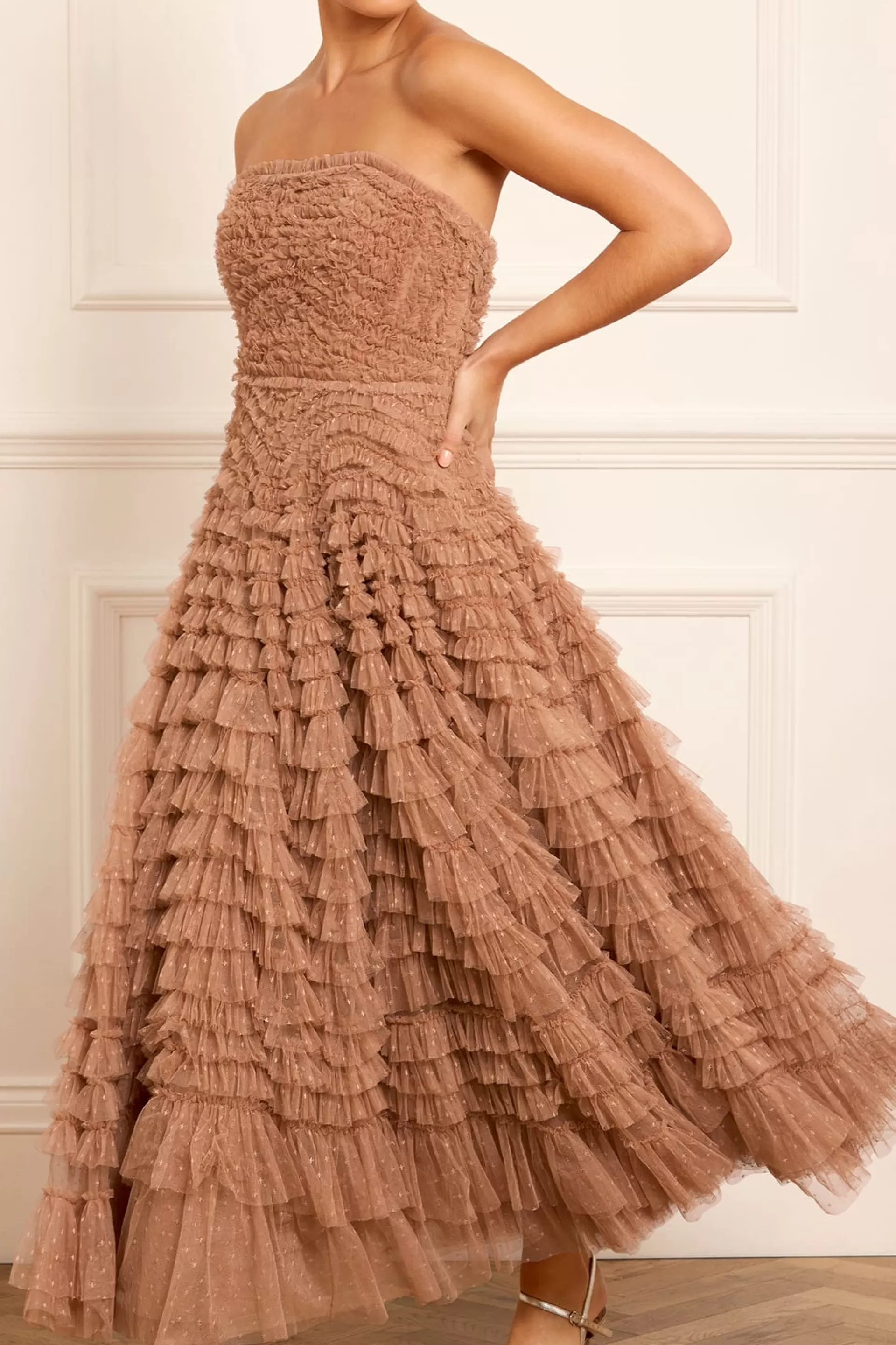 Women Needle & Thread Evening Dresses | Responsibly Sourced-Hattie Ruffle Strapless Ankle Gown