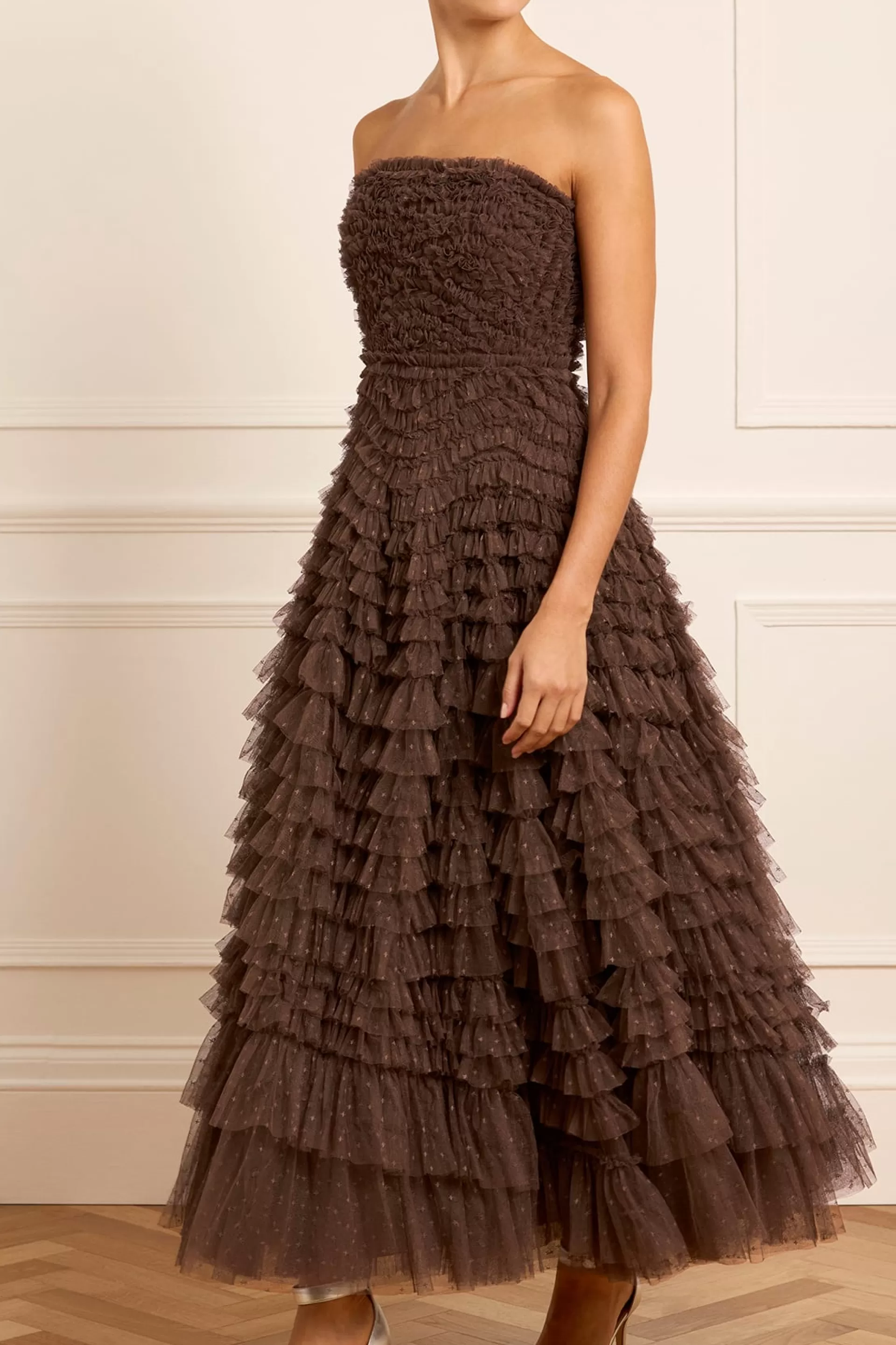 Women Needle & Thread Evening Dresses | Responsibly Sourced-Hattie Ruffle Strapless Ankle Gown