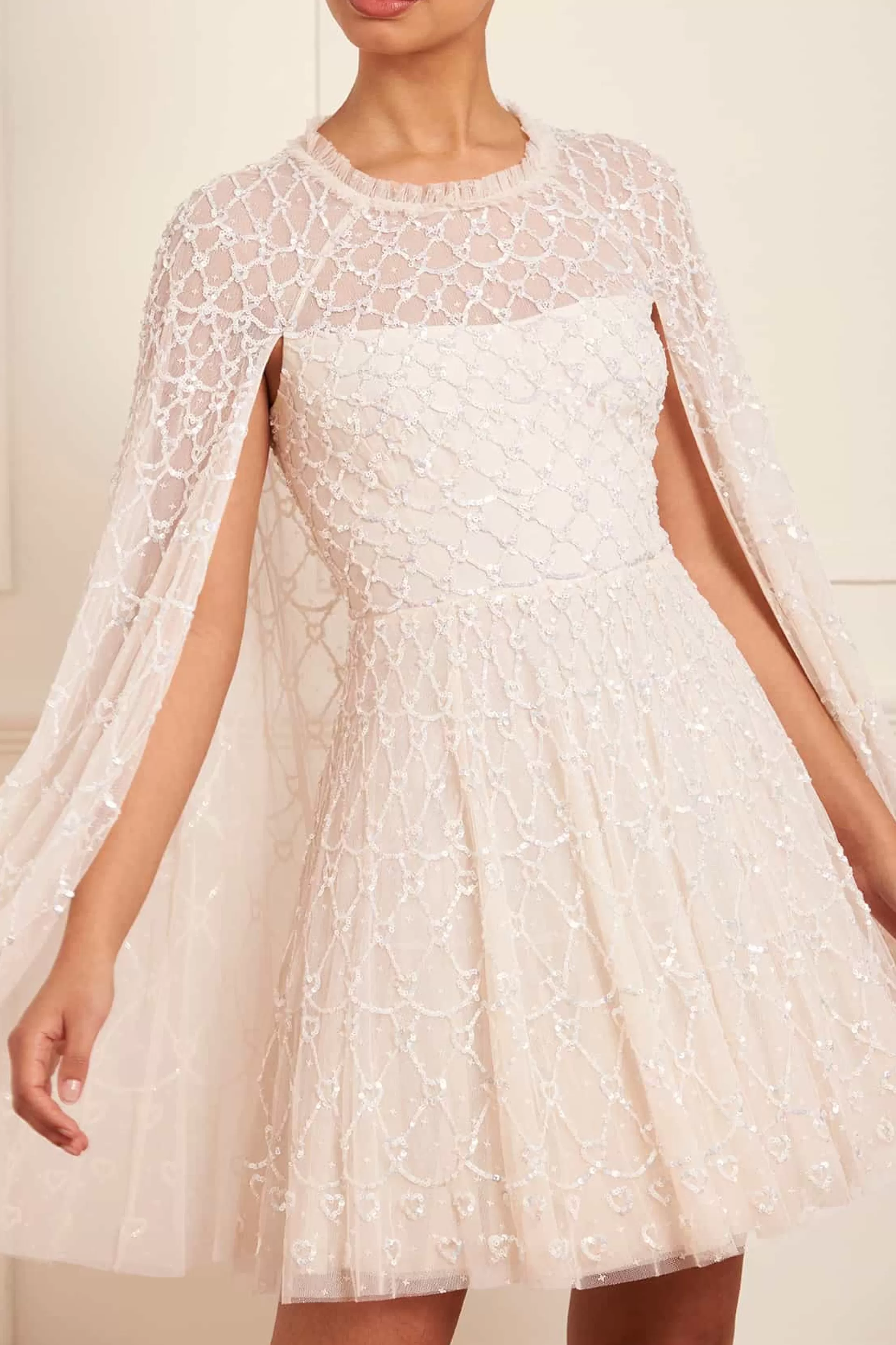 Women Needle & Thread Wedding Wardrobe | Bridal-Heart Lattice Micro Mini Dress