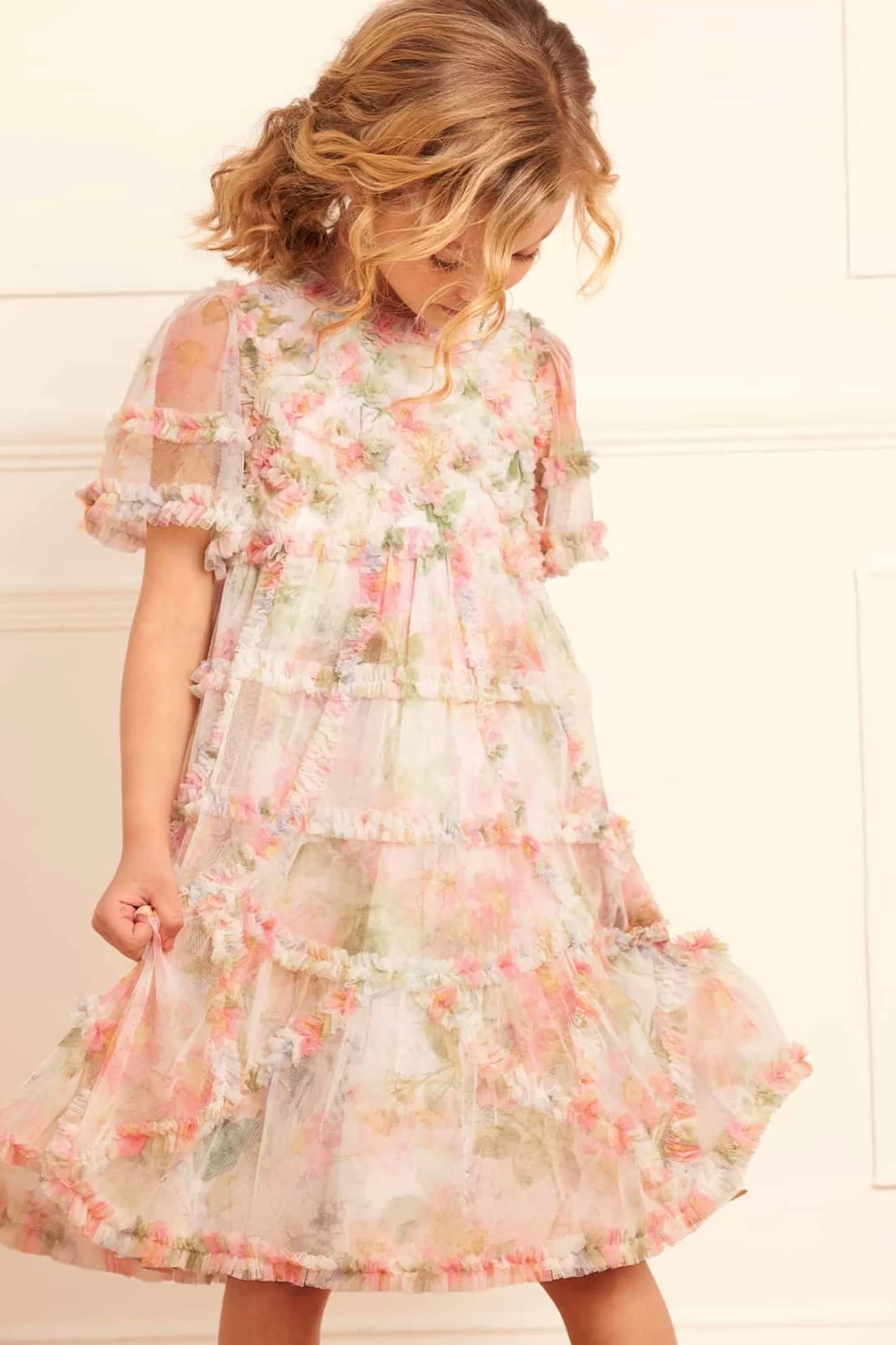 Women/Kids Needle & Thread Mummy & Me | Kids Printed Dresses-Immortal Rose Maeve Kids Dress