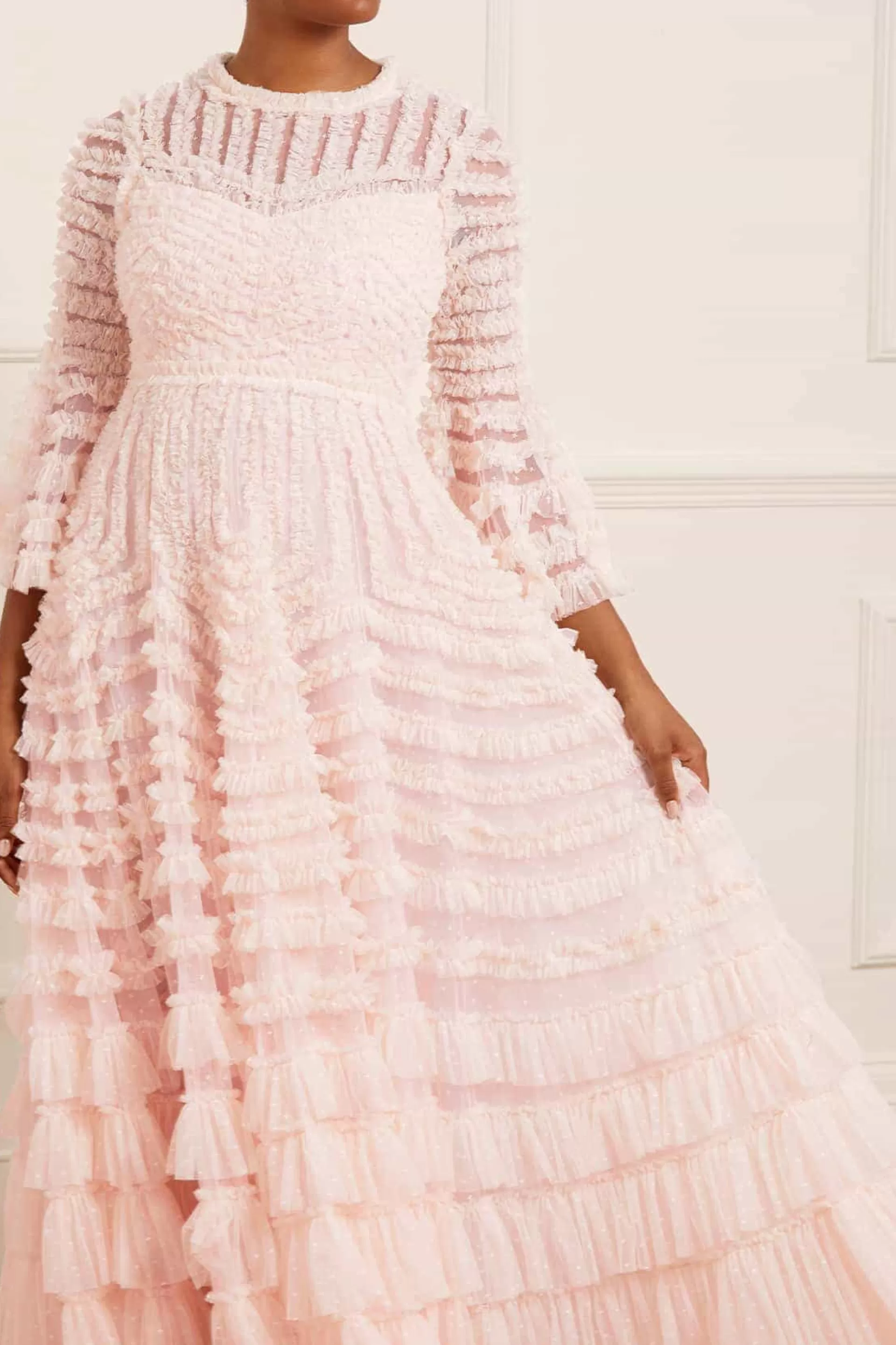 Women Needle & Thread Bridal | Mummy & Me-La Vie En Rose Round Neck Gown