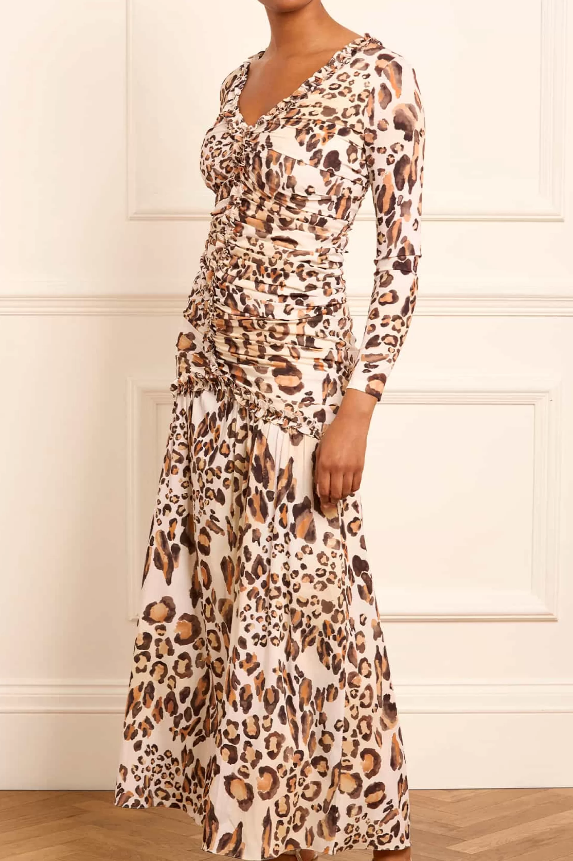 Women Needle & Thread Plus Size | Day Dresses-Leopard Ellen Crepe Gown