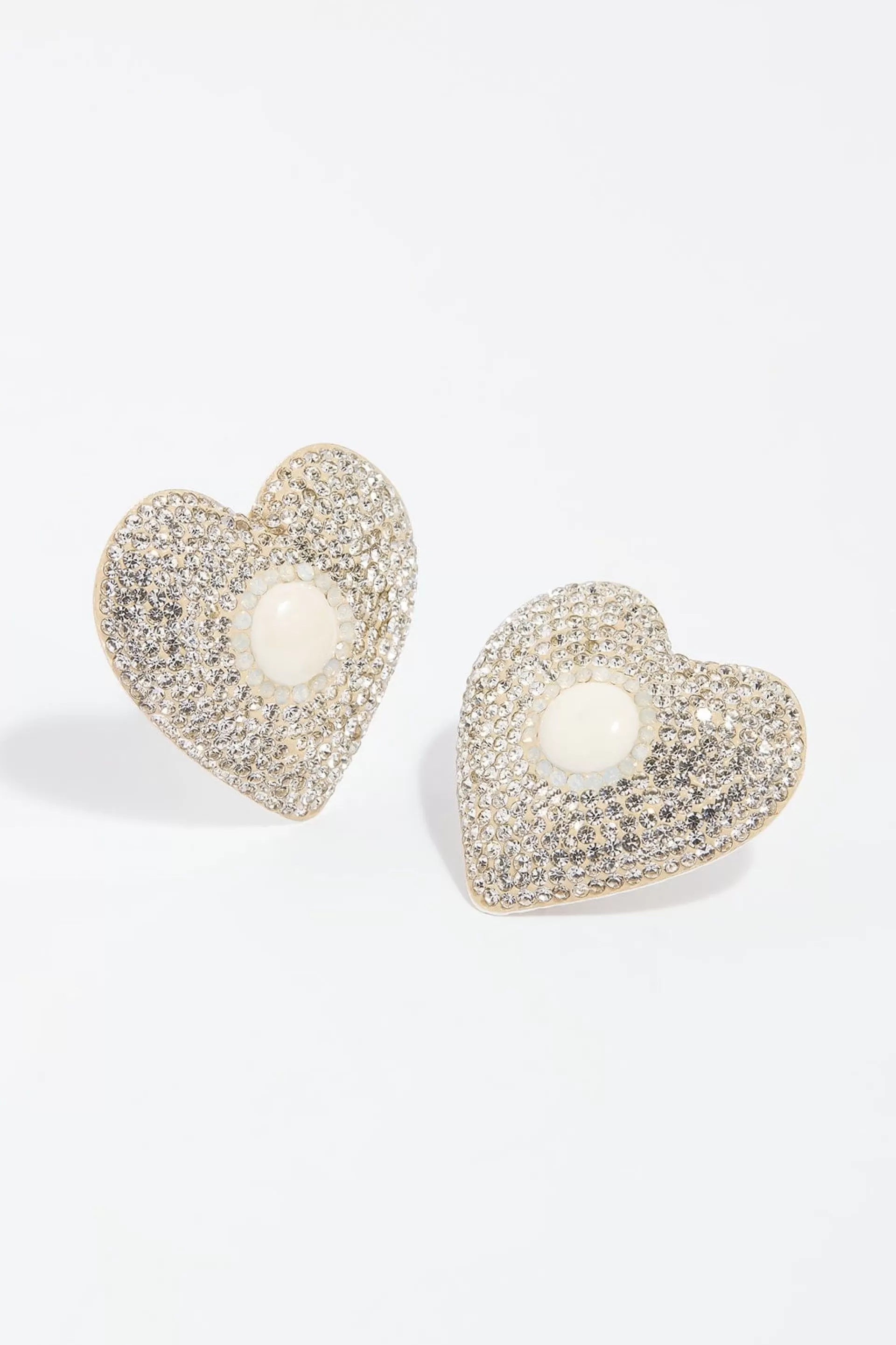 Women Needle & Thread Wedding Wardrobe | Needle & Thread X Soru-Loveheart Crystal Stud Earrings