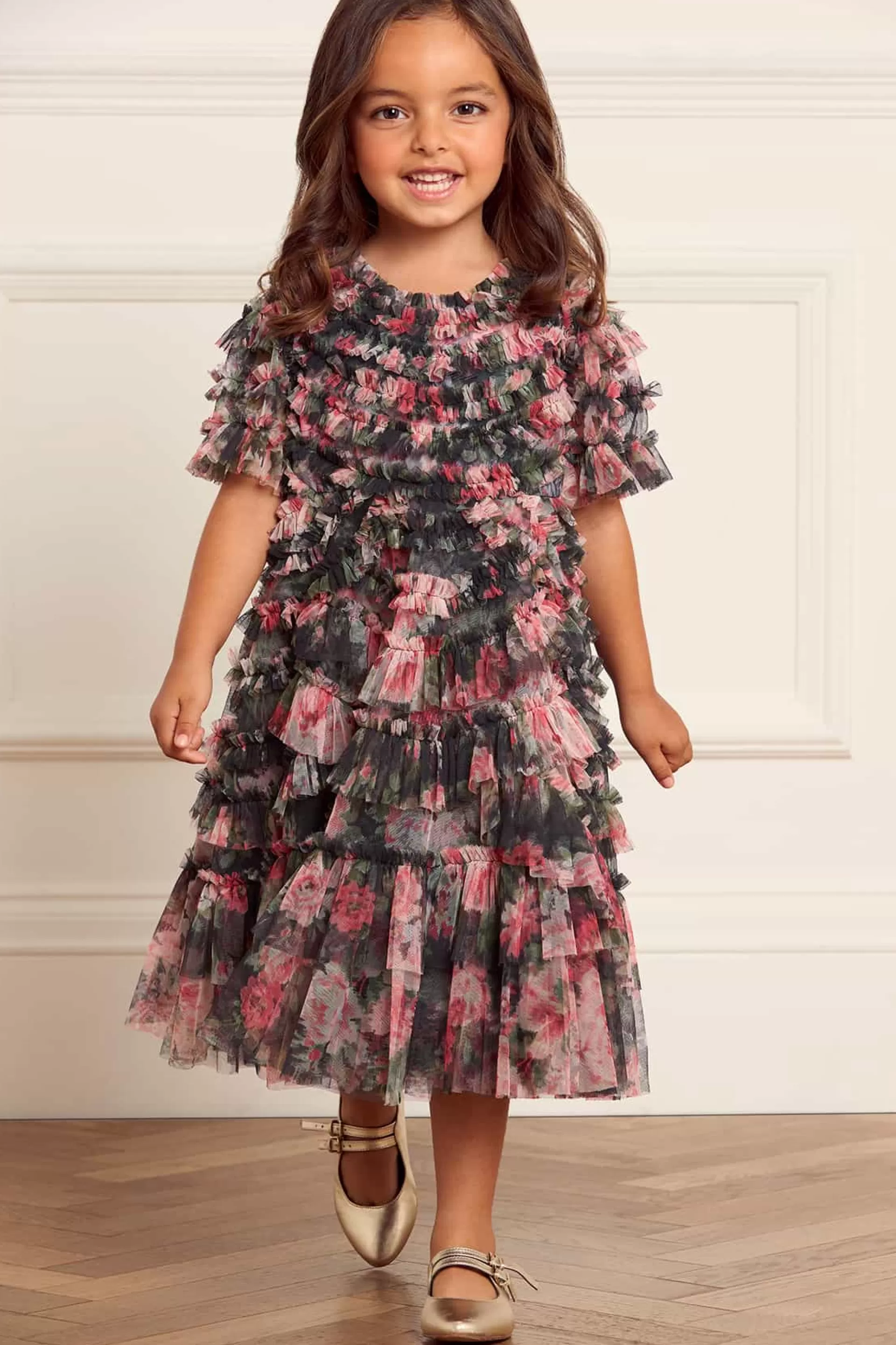 Women/Kids Needle & Thread Mummy & Me | Kids Responsibly Sourced-Midnight Dance Marilla Ruffle Kids Dress