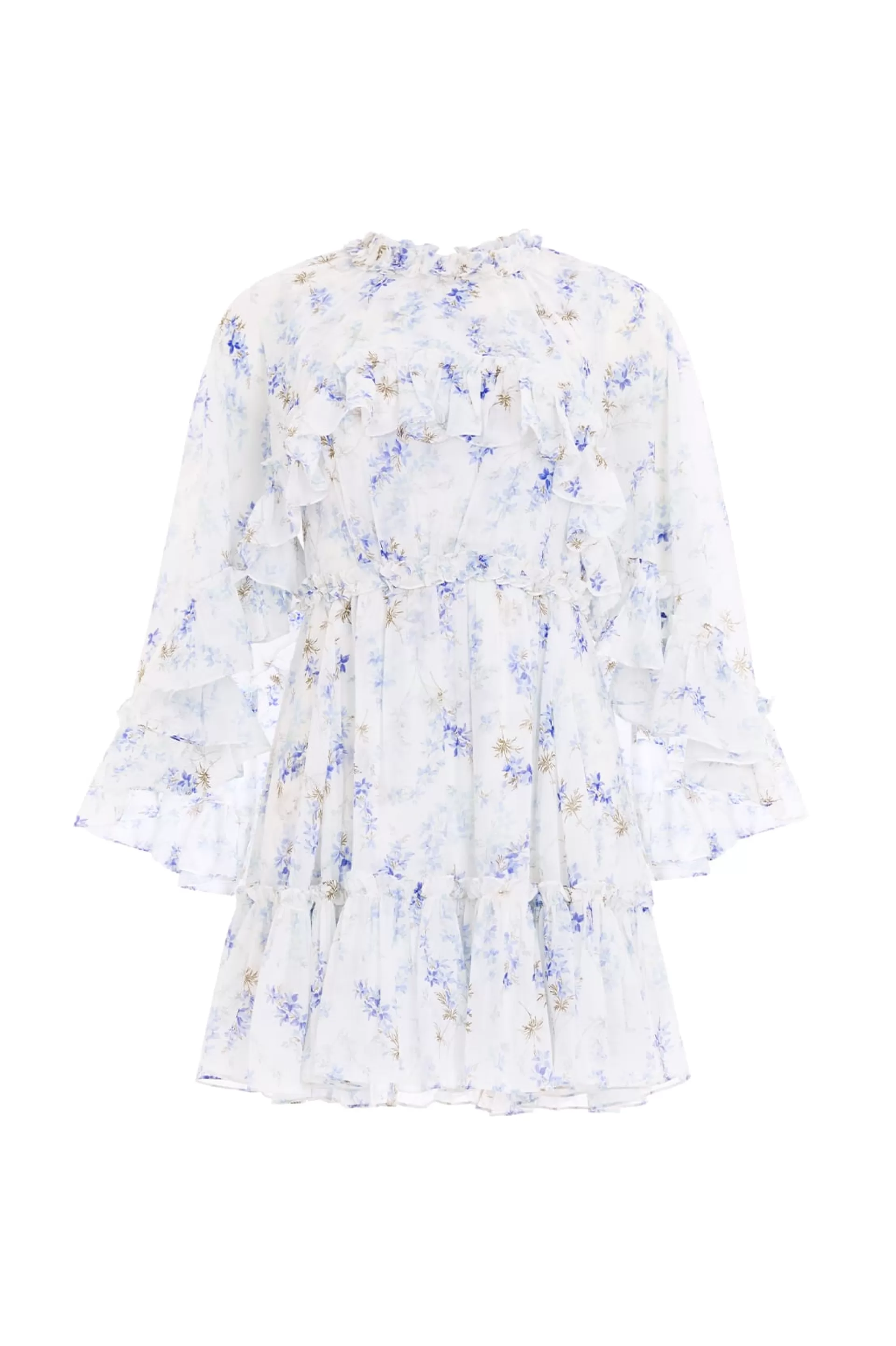 Women Needle & Thread Mummy & Me | Wedding Guest-Ophelia Ditsy Harper Chiffon Cape Micro Mini Dress