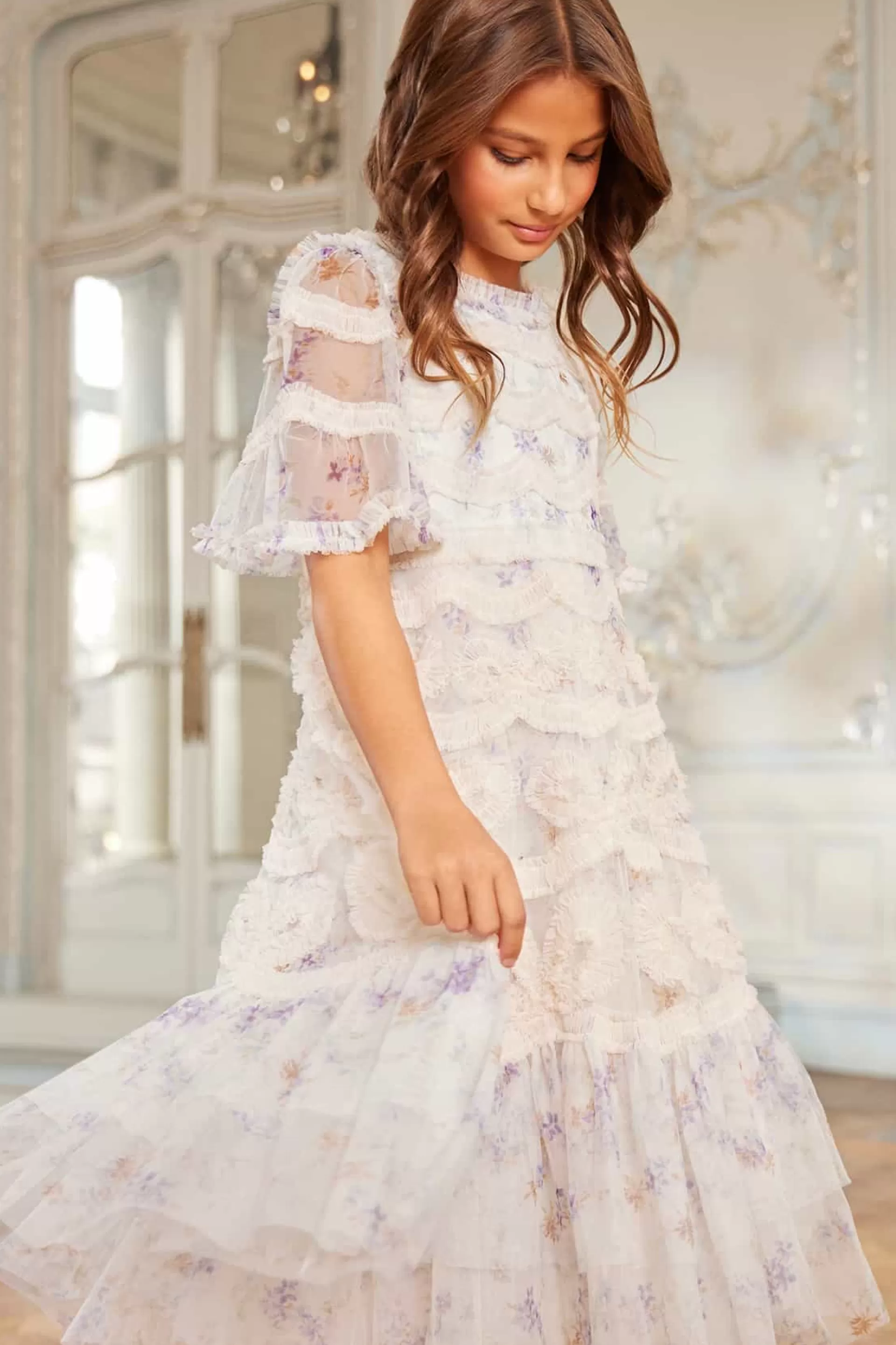 Women/Kids Needle & Thread Mummy & Me | Kids Printed Dresses-Ophelia Ditsy Ingrid Kids Dress