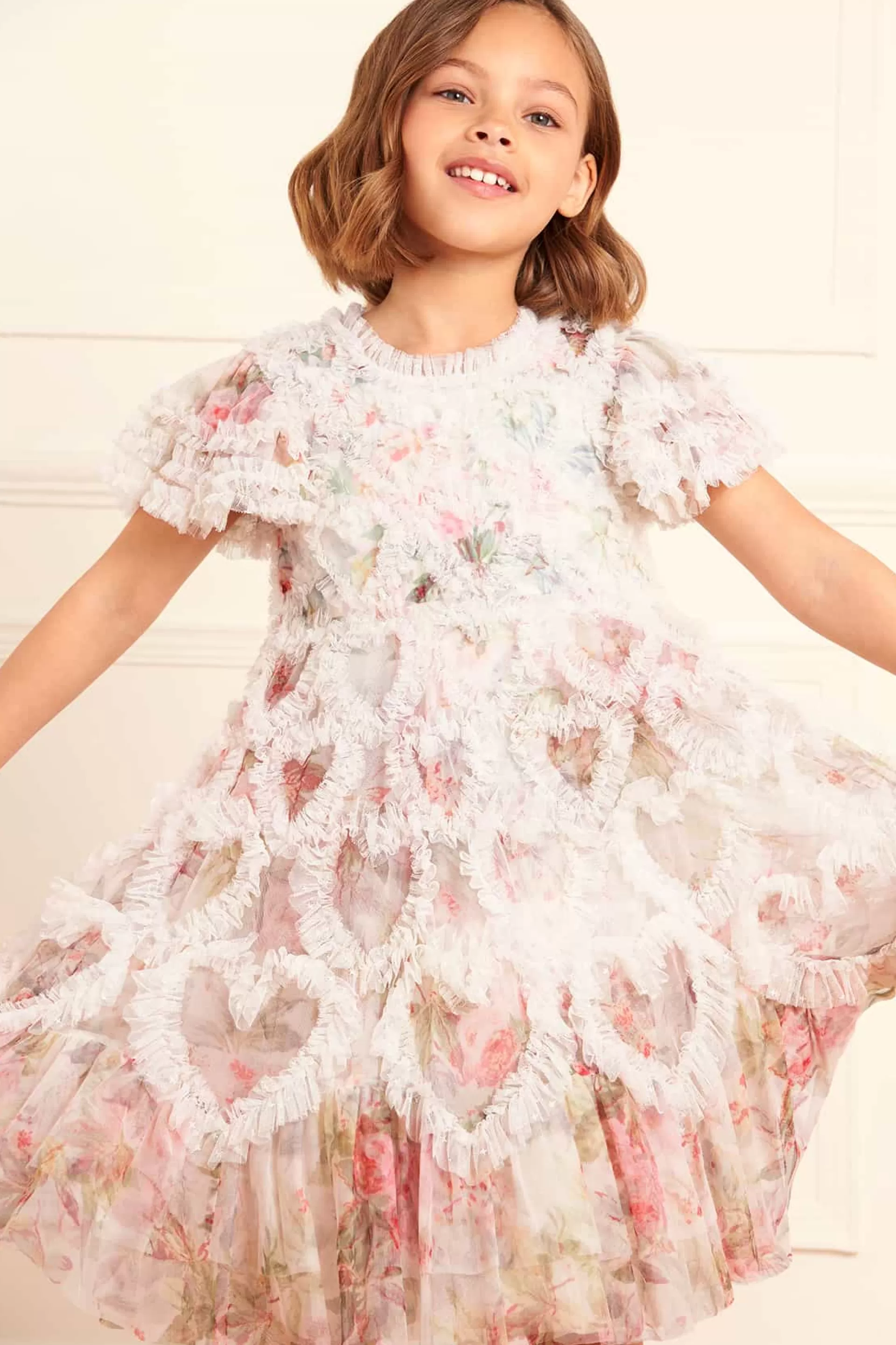 Women/Kids Needle & Thread Mummy & Me | Kids Printed Dresses-Paradise Garden Amorette Kids Dress