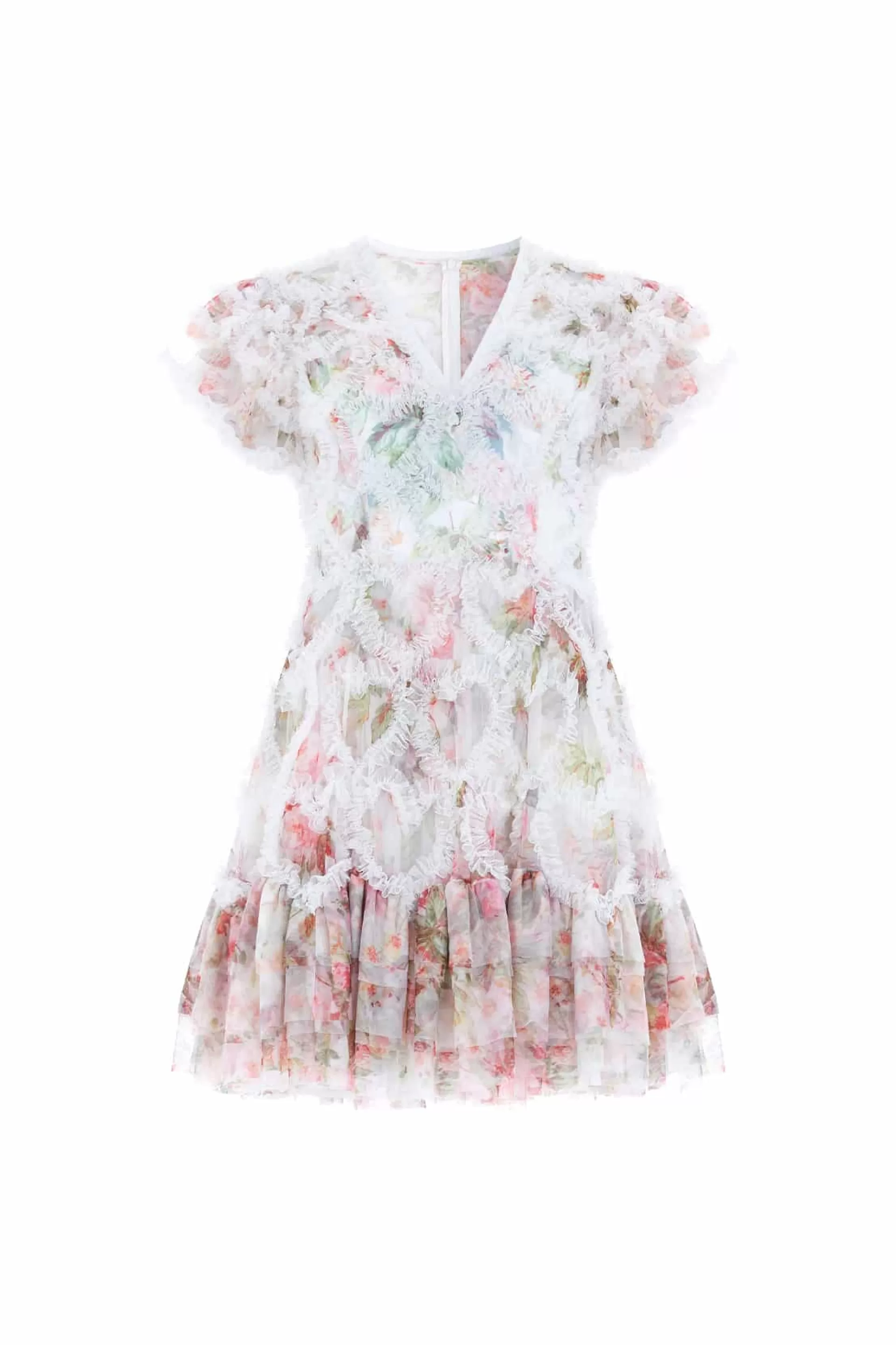 Women Needle & Thread Mummy & Me | Wedding Guest-Paradise Garden Amorette V-Neck Micro Mini Dress