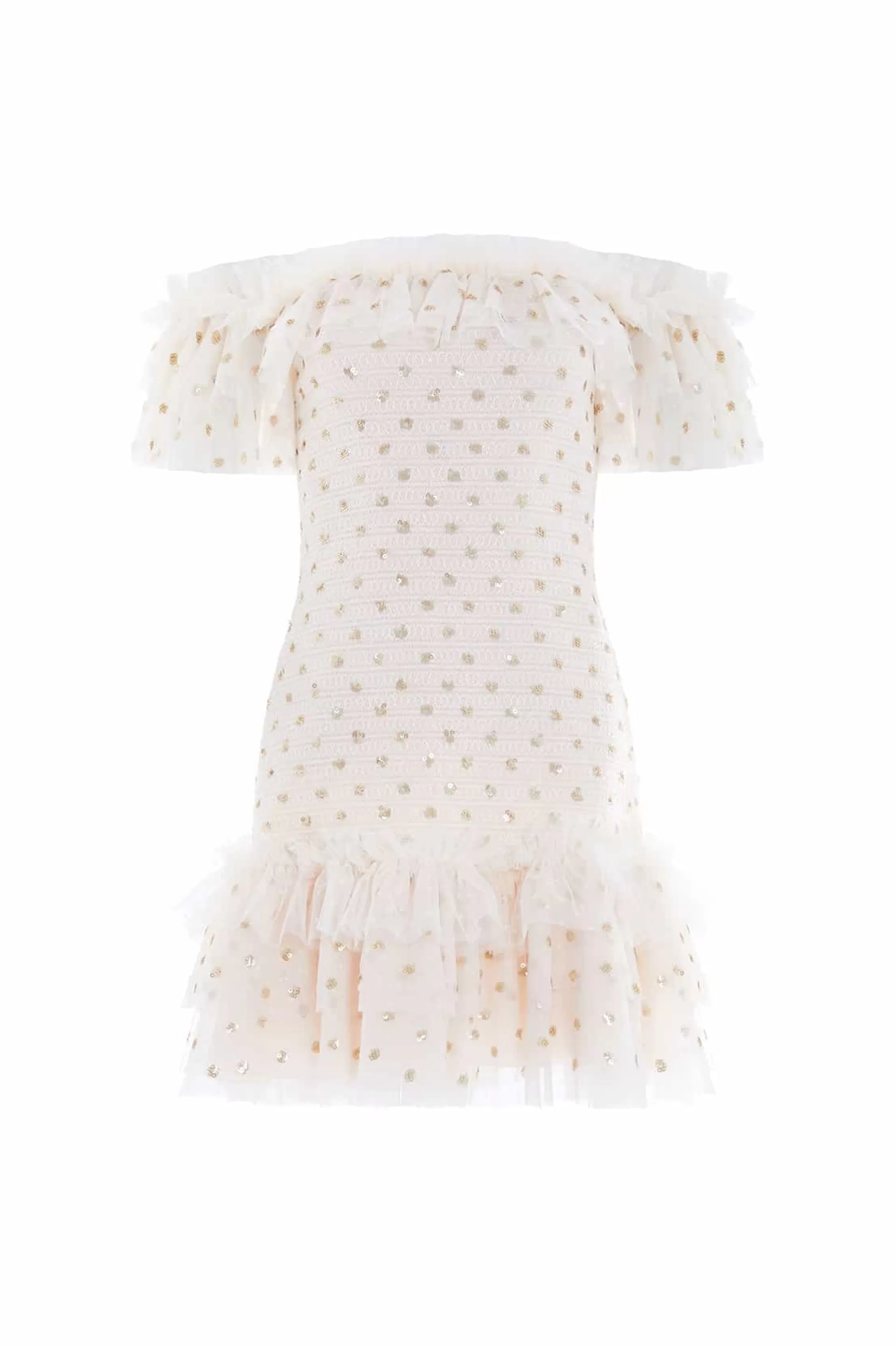 Women Needle & Thread Wedding Wardrobe | Mummy & Me-Polka Dot Smocked Micro Mini Dress