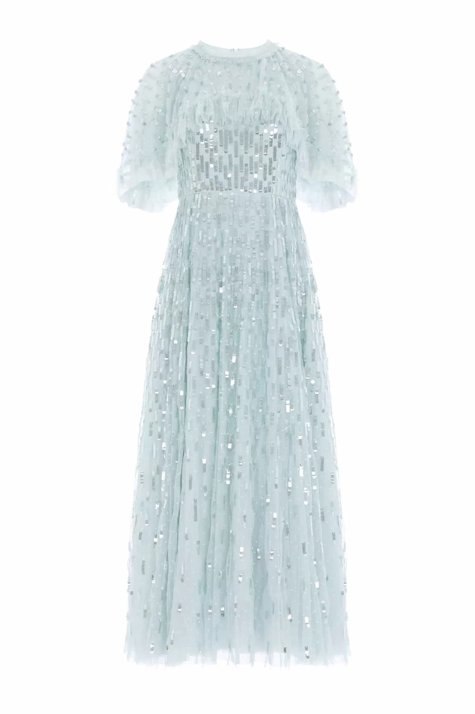 Women Needle & Thread Mummy & Me | Evening Dresses-Sequin Dash Cape Ankle Gown