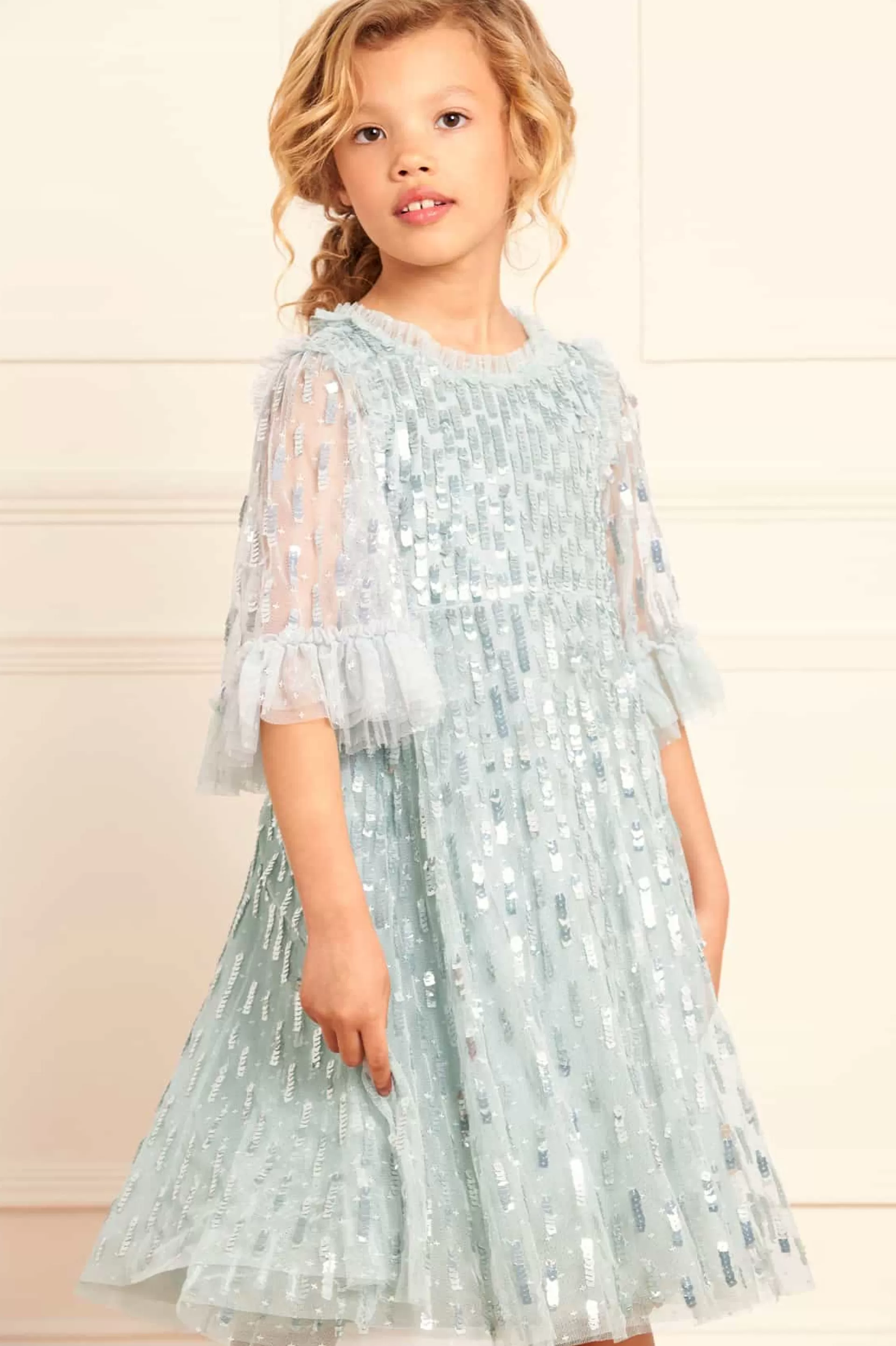 Women/Kids Needle & Thread Mummy & Me | Kids Embellished Dresses-Sequin Dash Kids Dress