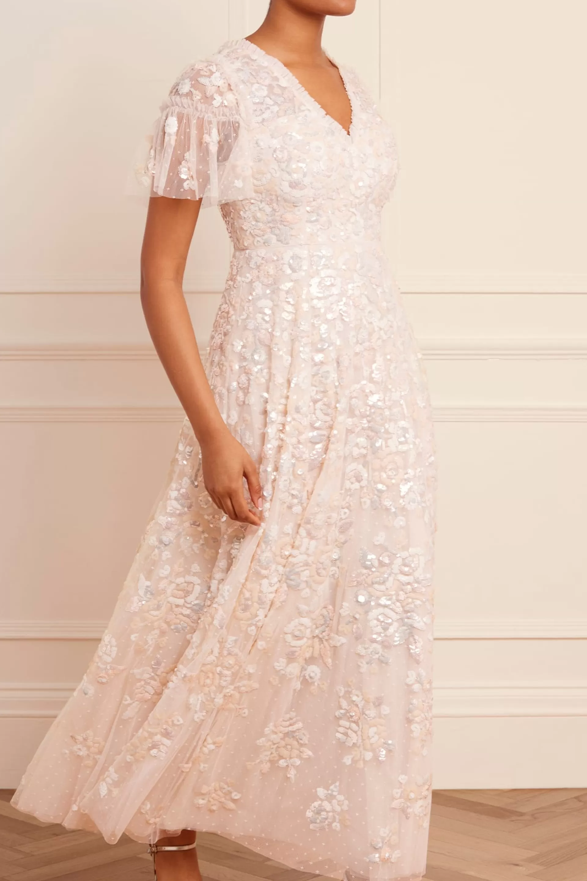 Women Needle & Thread Dresses | Bridal-Sequin Paradise Short Sleeve Gown