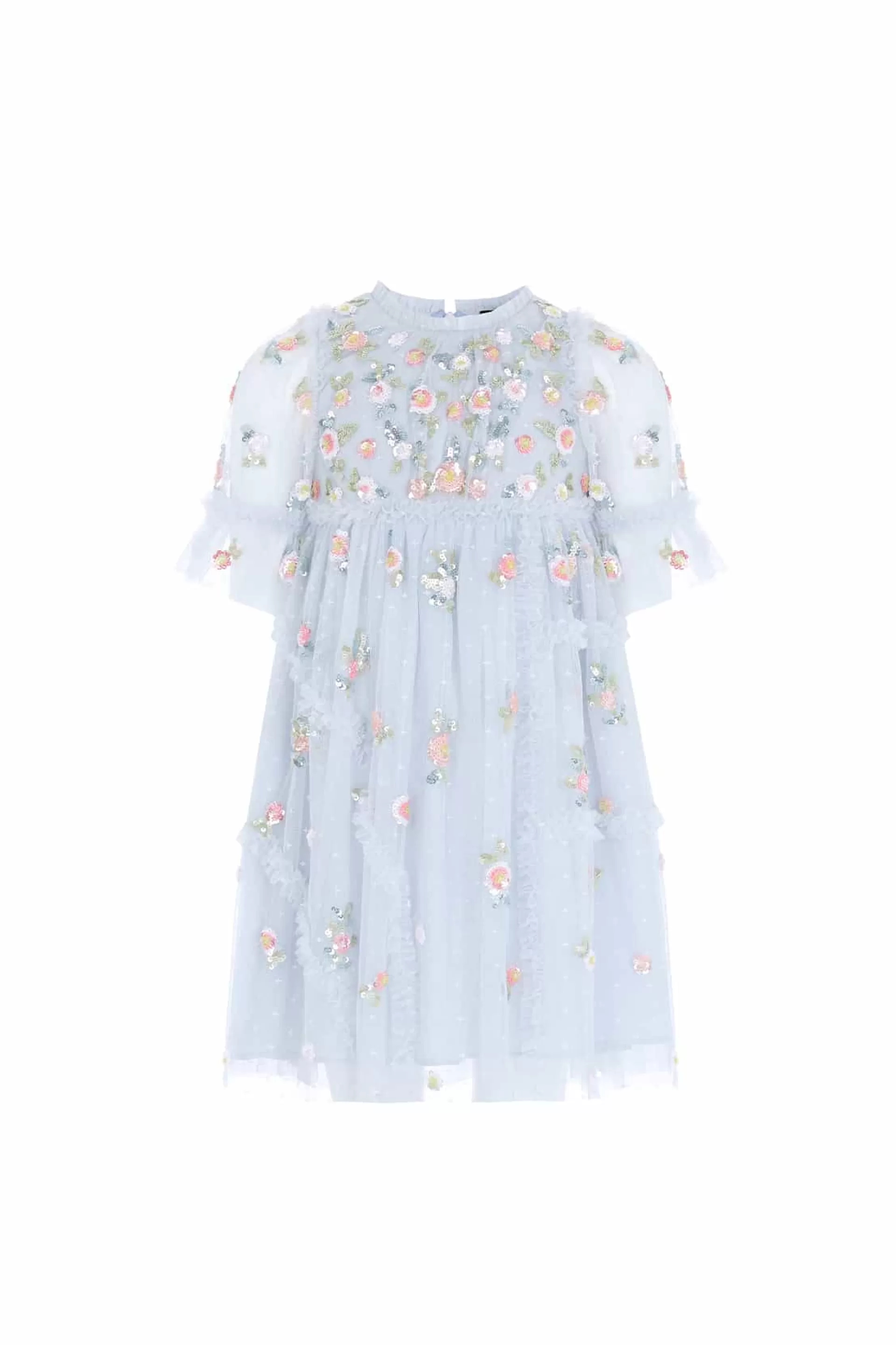 Women/Kids Needle & Thread Mummy & Me | Kids Embellished Dresses-Shimmer Ditsy Short Sleeve Kids Dress