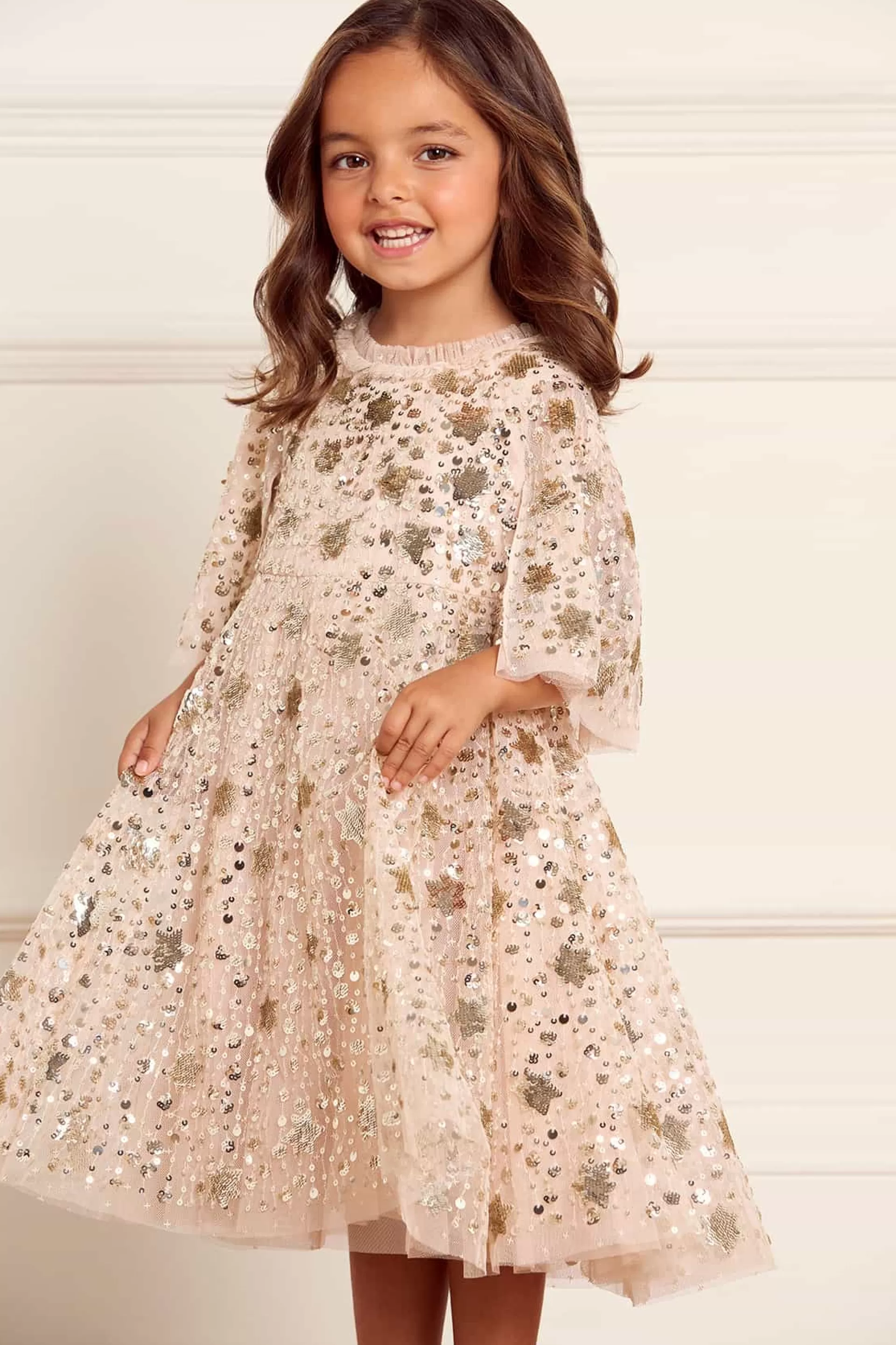 Women/Kids Needle & Thread Mummy & Me | Kids Embellished Dresses-Shooting Stars Kids Dress