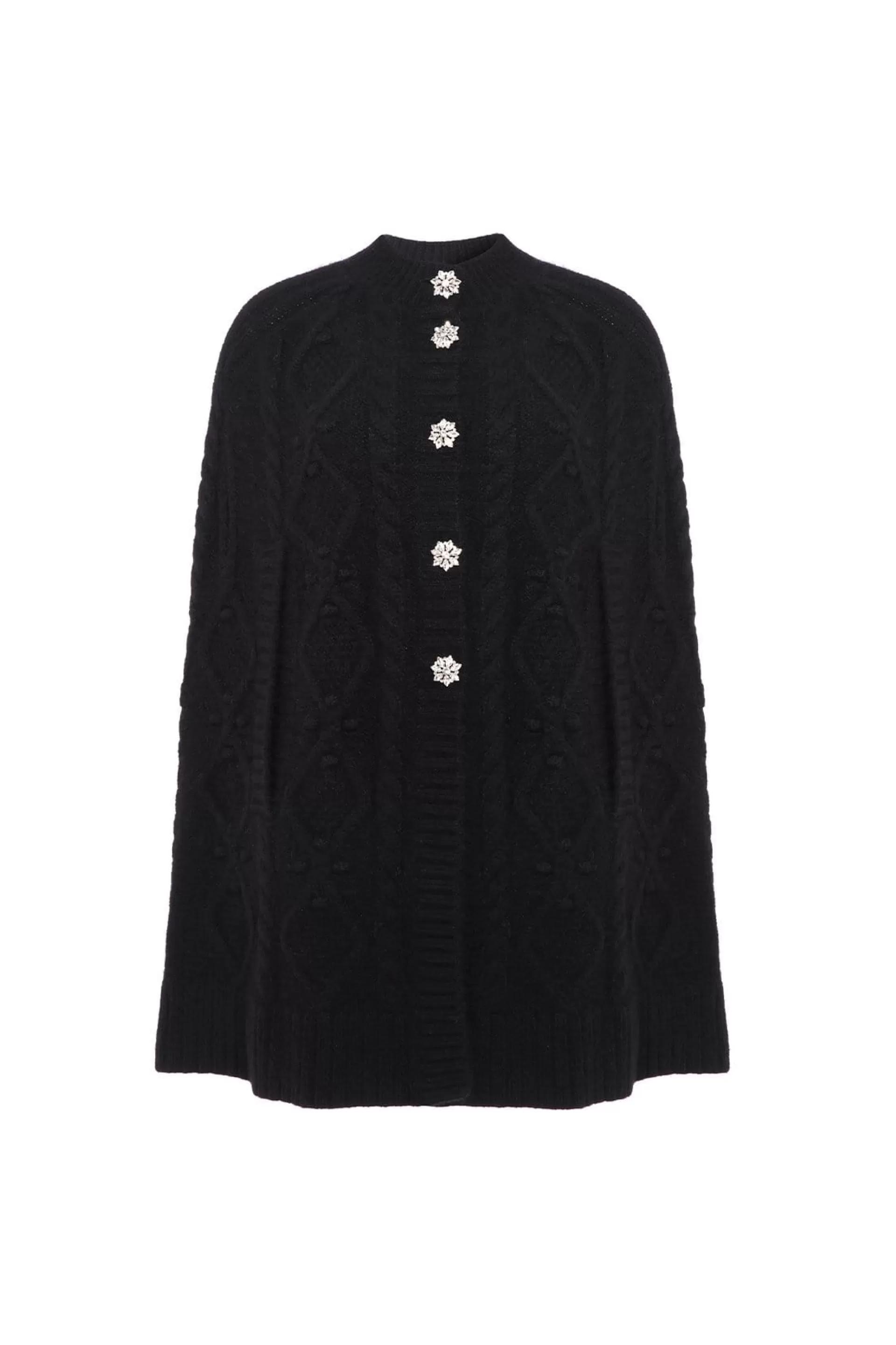 Women Needle & Thread Knitwear | Exclusives-Sylvie Cable Jewelled Knee Length Cape