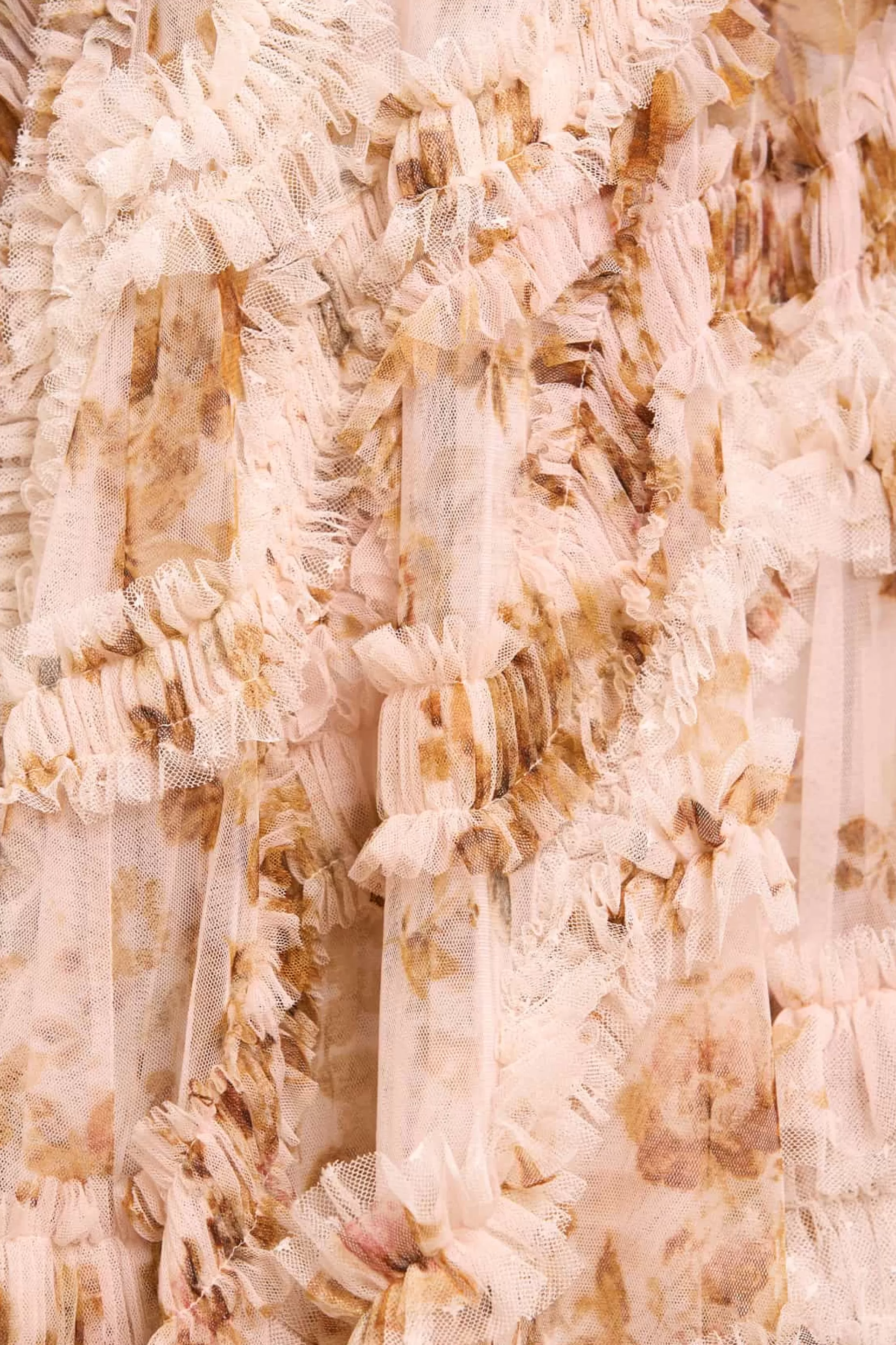 Women Needle & Thread Evening Dresses | Printed Dresses-Vintage Rose Aaliyah One-Shoulder Ballerina Dress