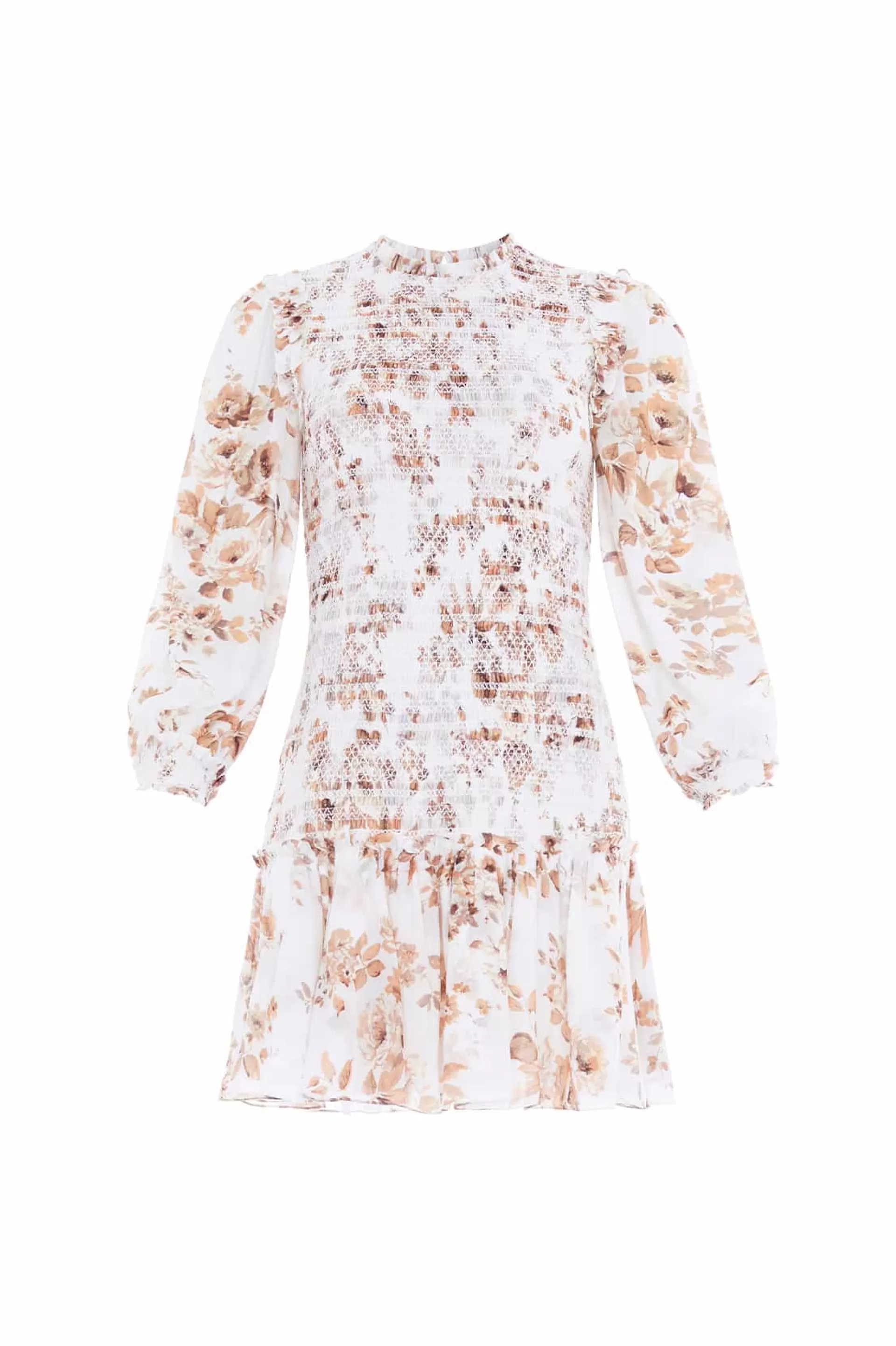 Women Needle & Thread Flattering Fit | Plus Size-Vintage Rose Ellis Chiffon Micro Mini Dress