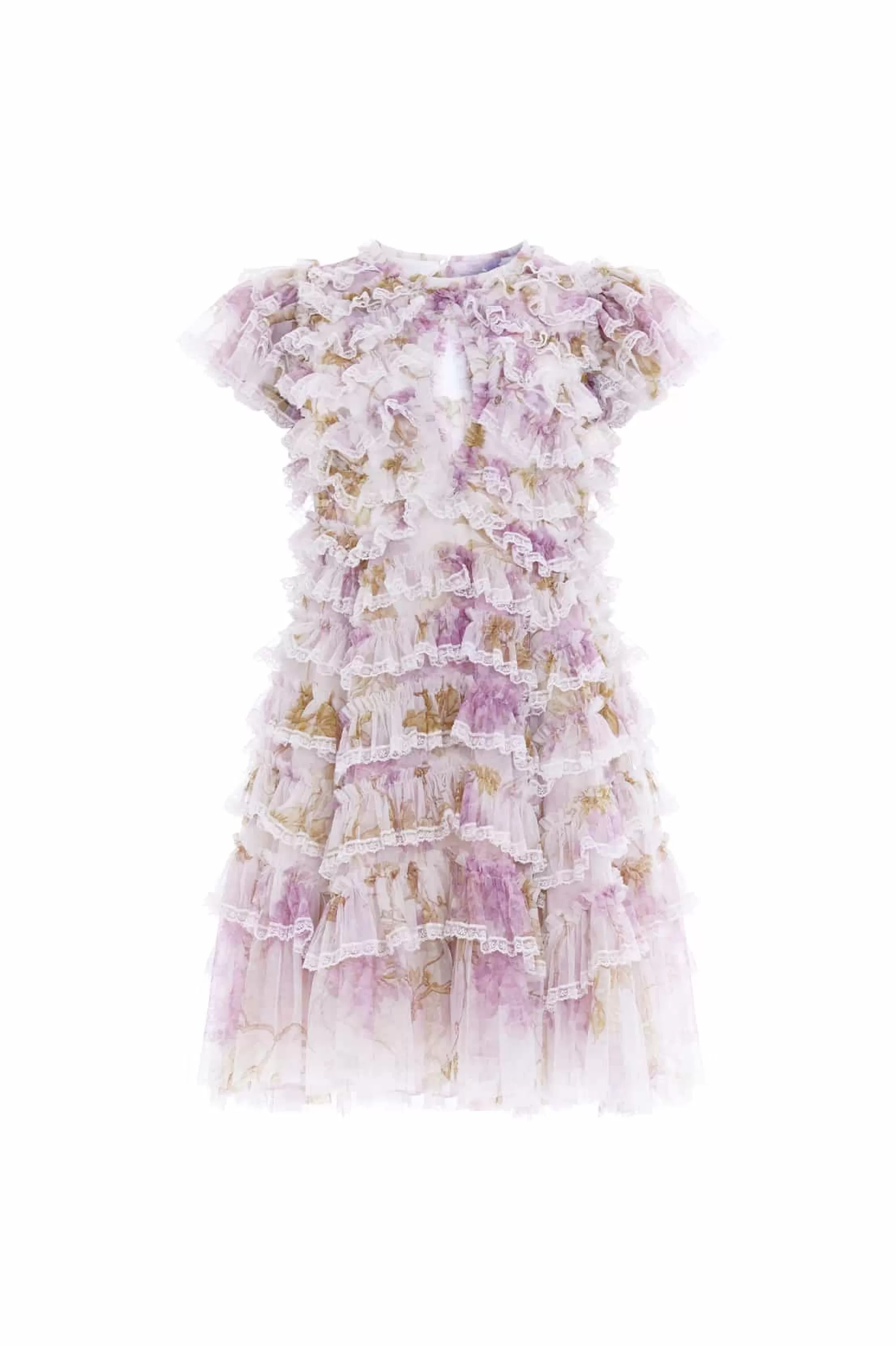 Women Needle & Thread Wedding Guest | Mummy & Me-Wisteria Ruffle Lace Micro Mini Dress